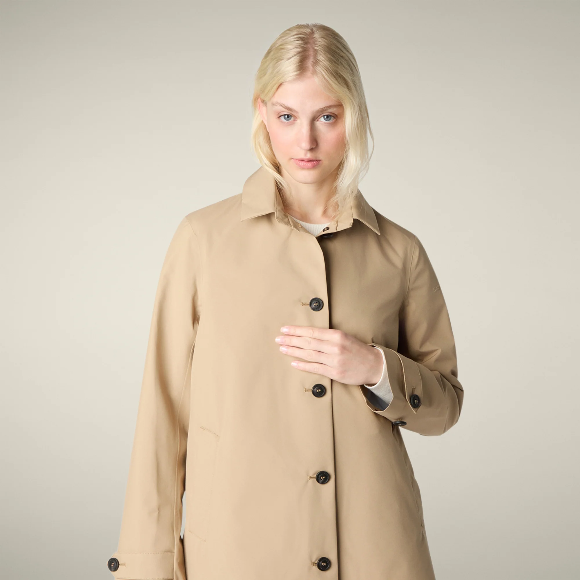 Women's Raincoat April in Stardust Beige