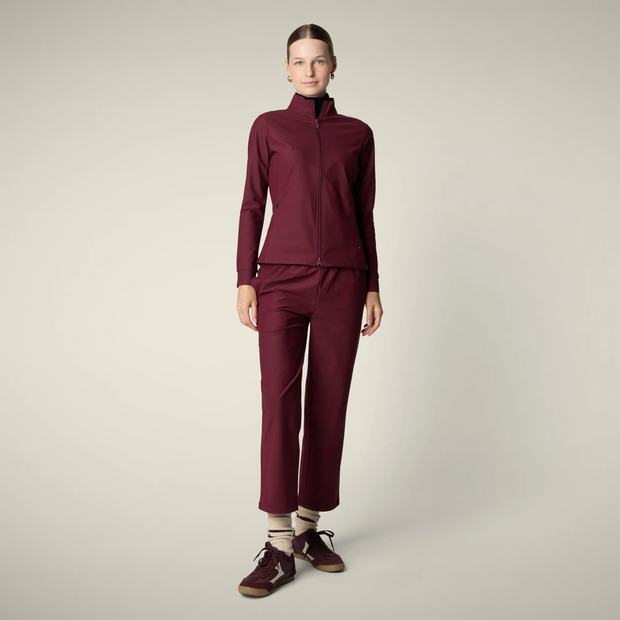 Women's Jacket Pella in Wine Red