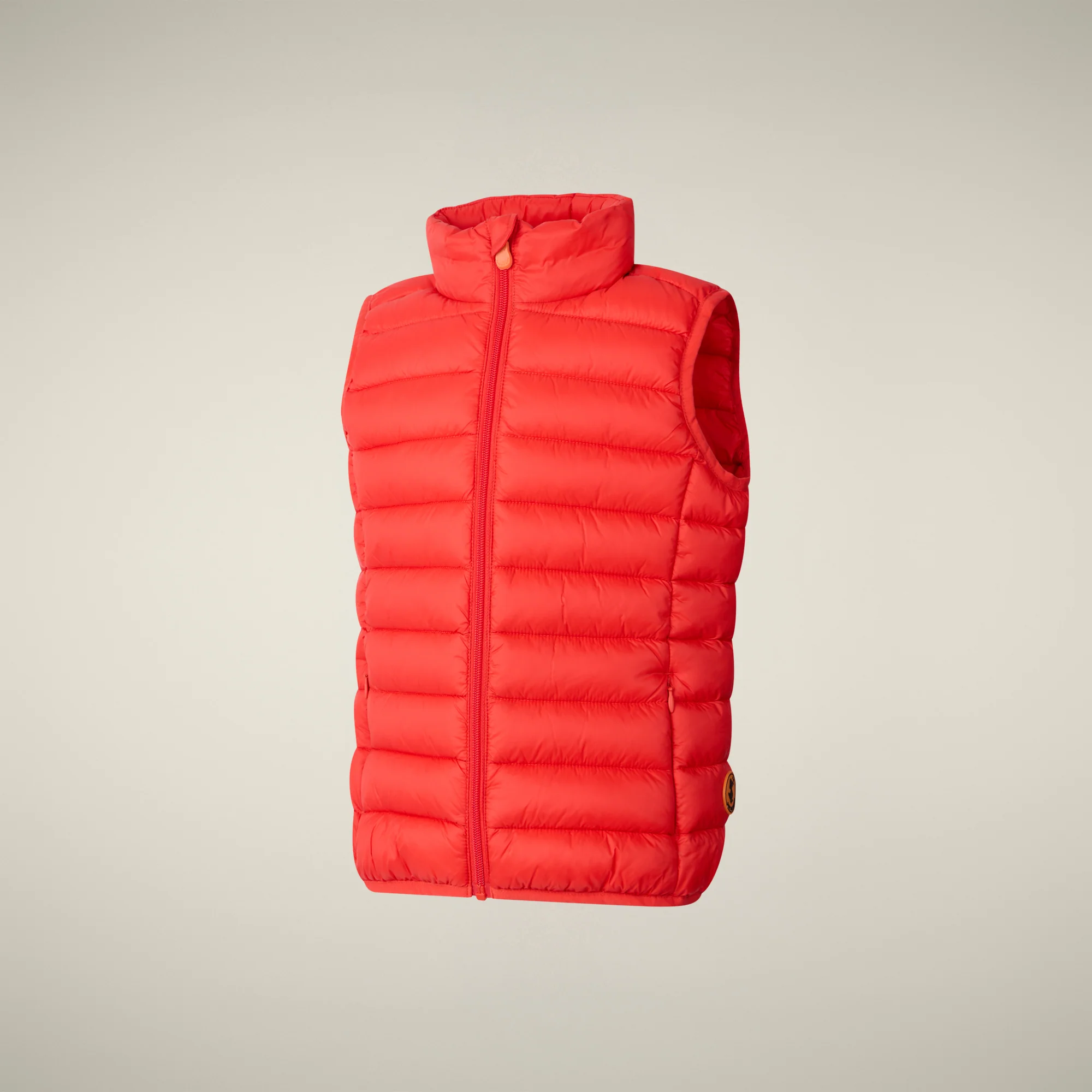 Unisex kids' Puffer vest Andy in fiery red