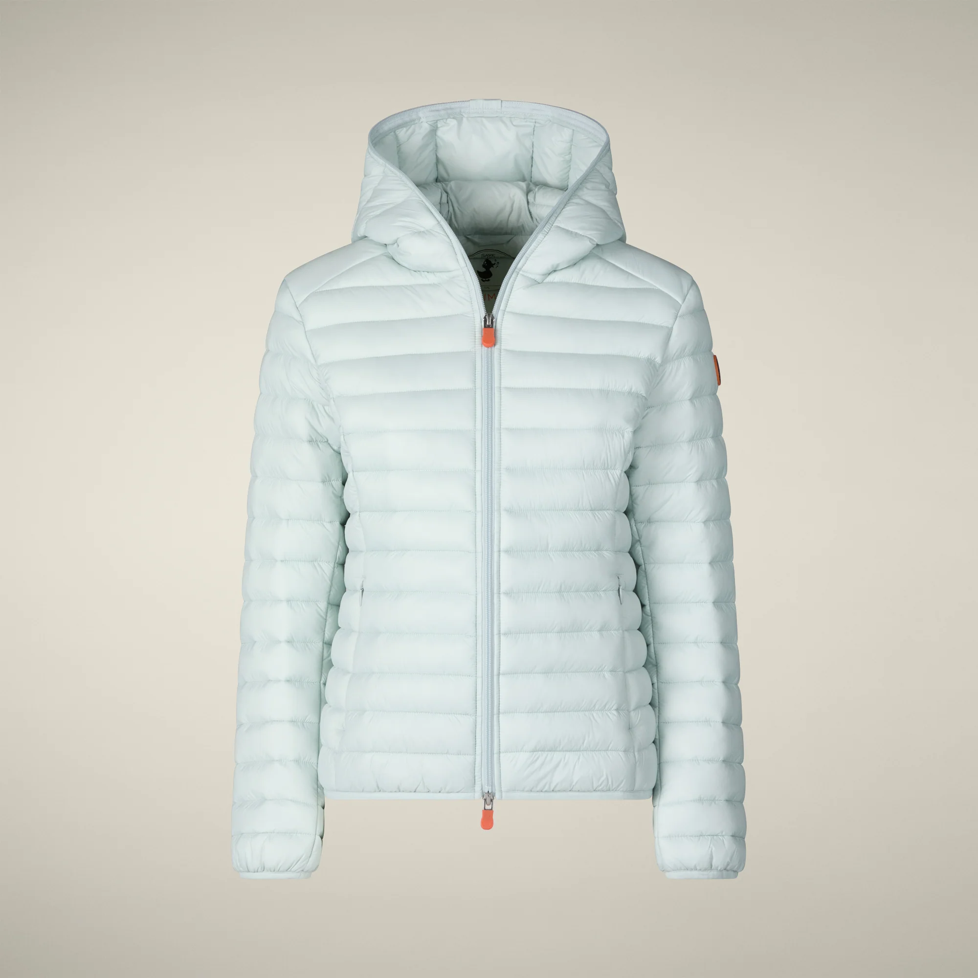 Women's animal free puffer jacket Daisy in glacier blue