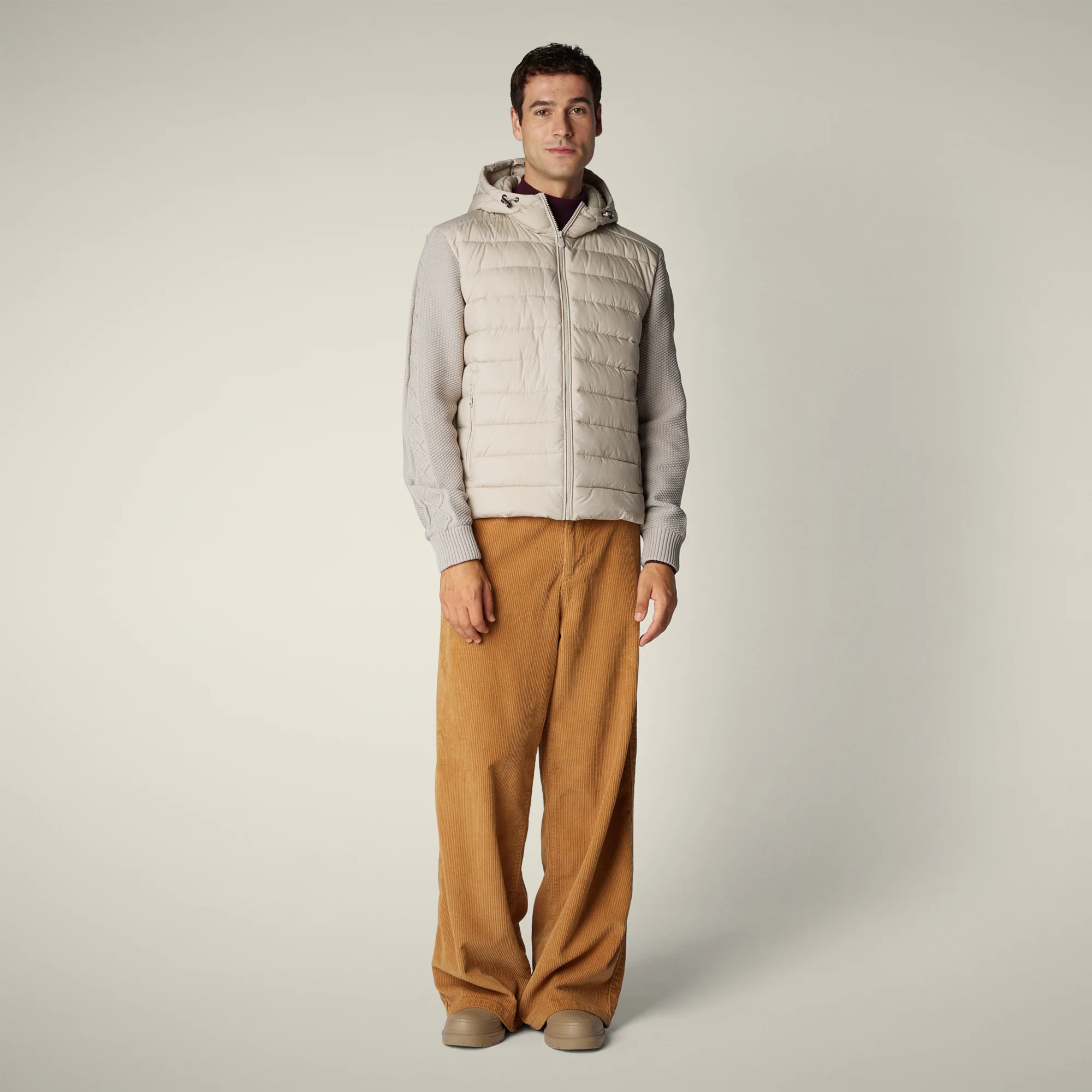 Men's jacket fen in rainy beige