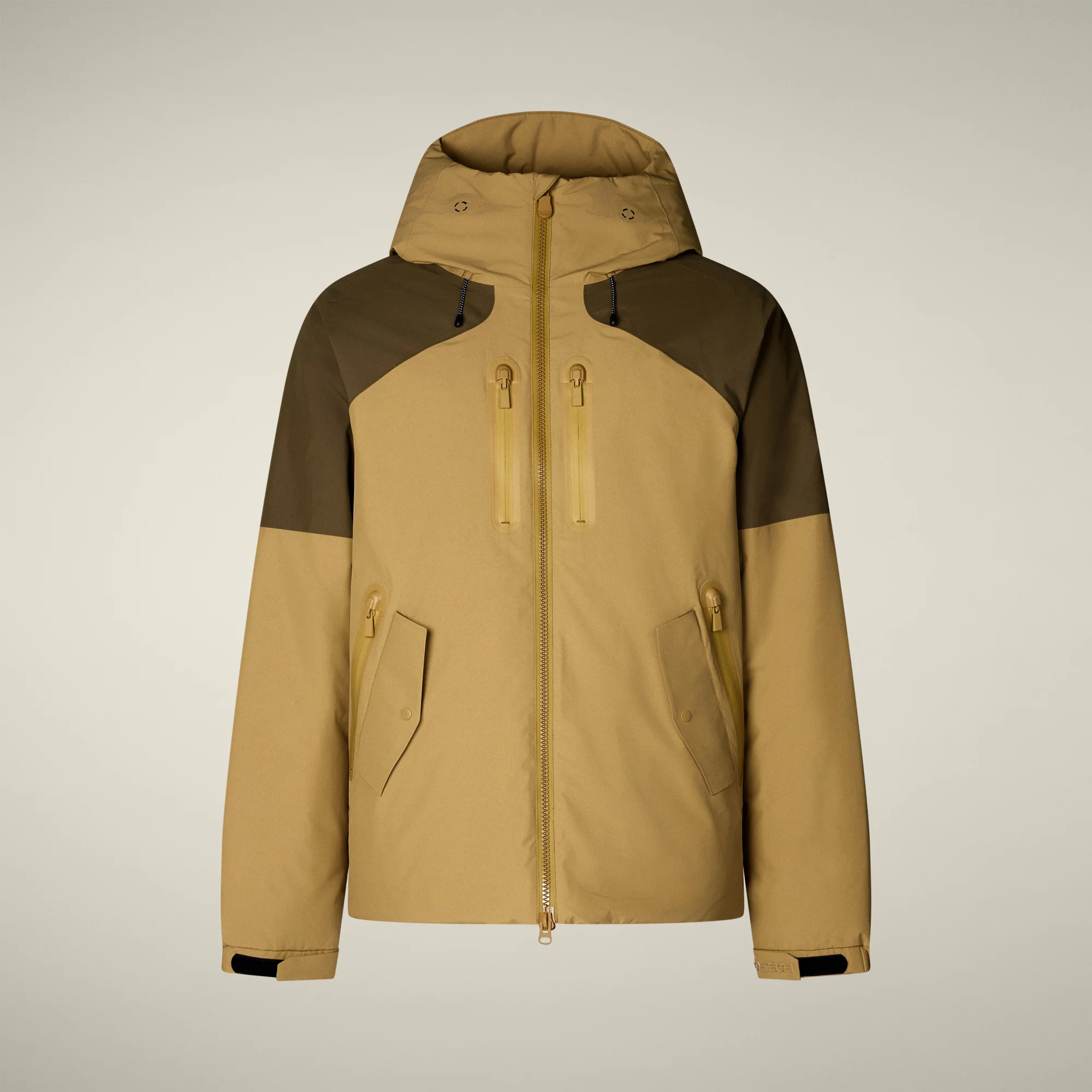 Men's Rain Jacket Serge in cork brown