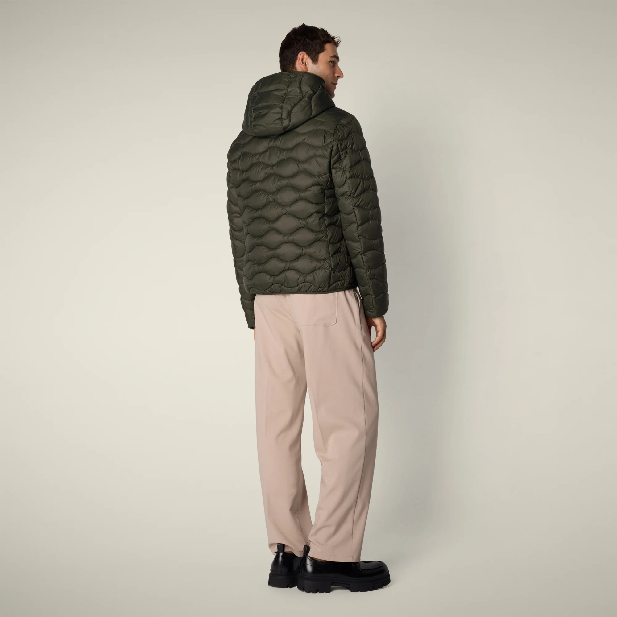 Men's animal free puffer jacket Reef in Land green