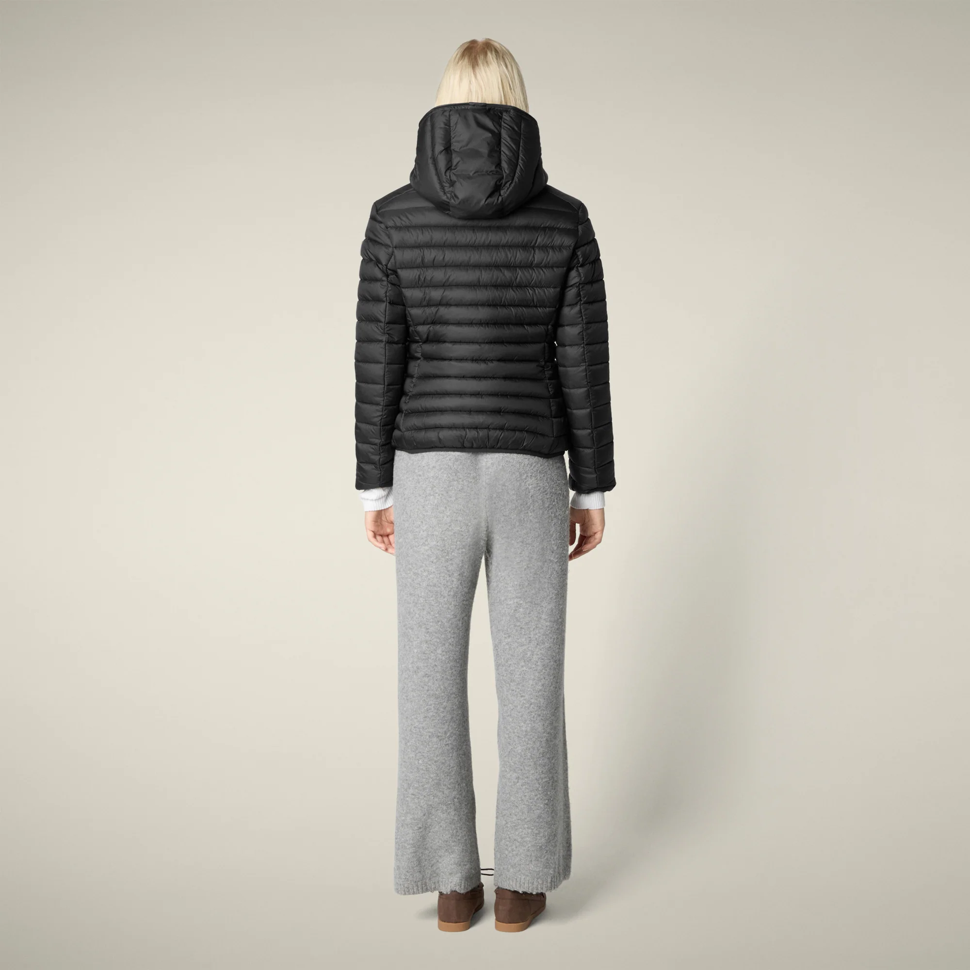 Women's Animal free puffer Jacket Daisy in Black