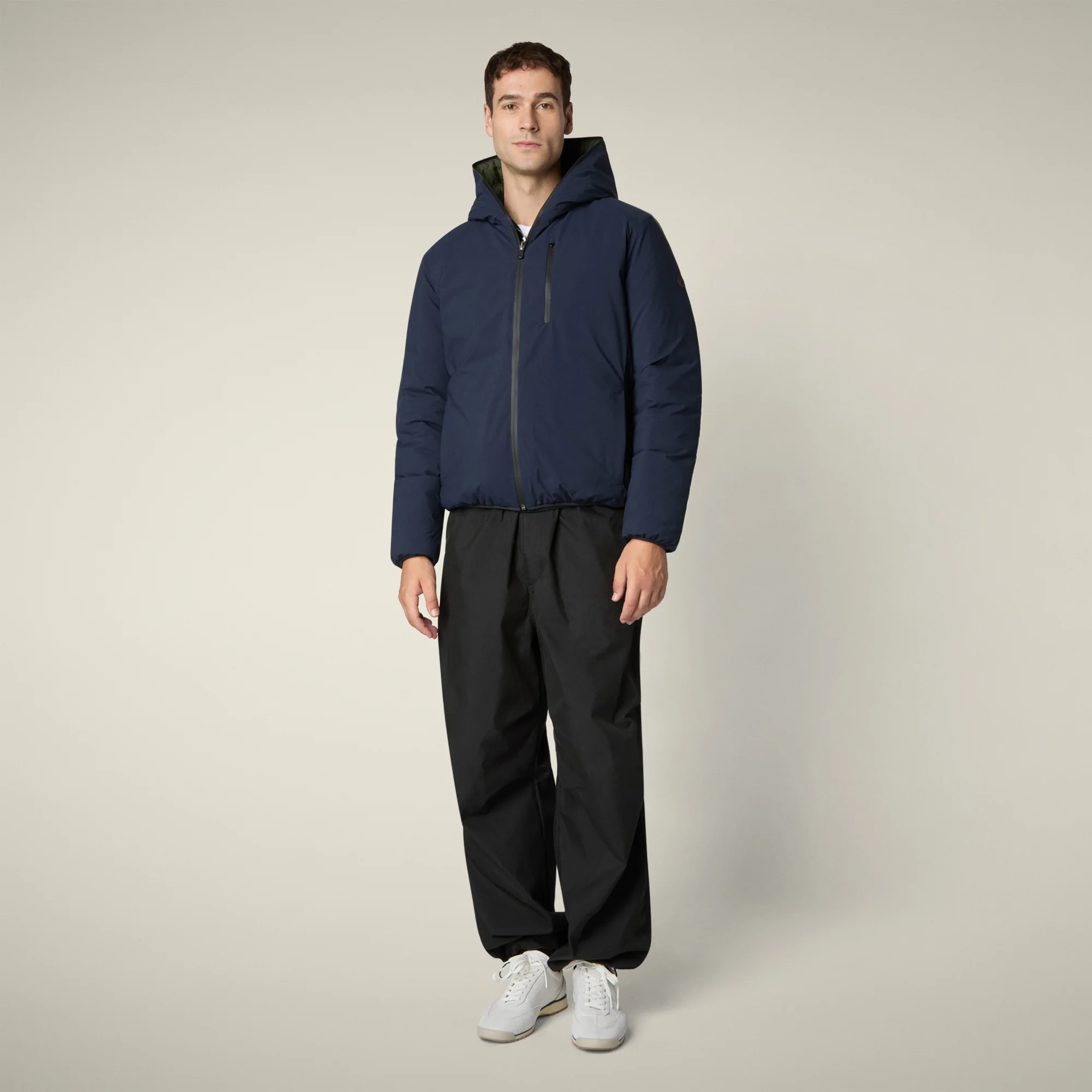 Men's Reversible Jacket Ezra in Navy Blue