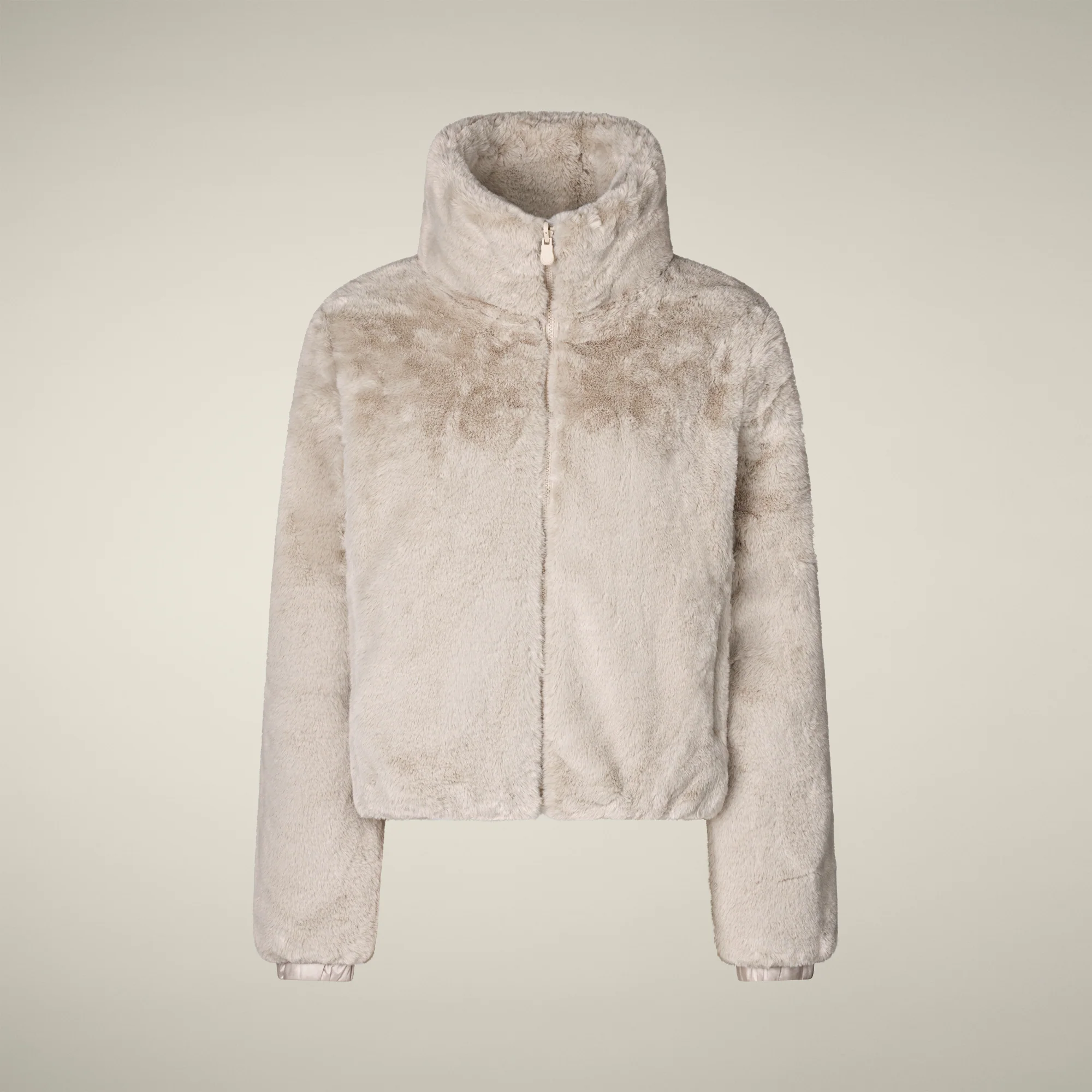 Women's Reversible Faux Fur Jacket Jeon in rainy beige
