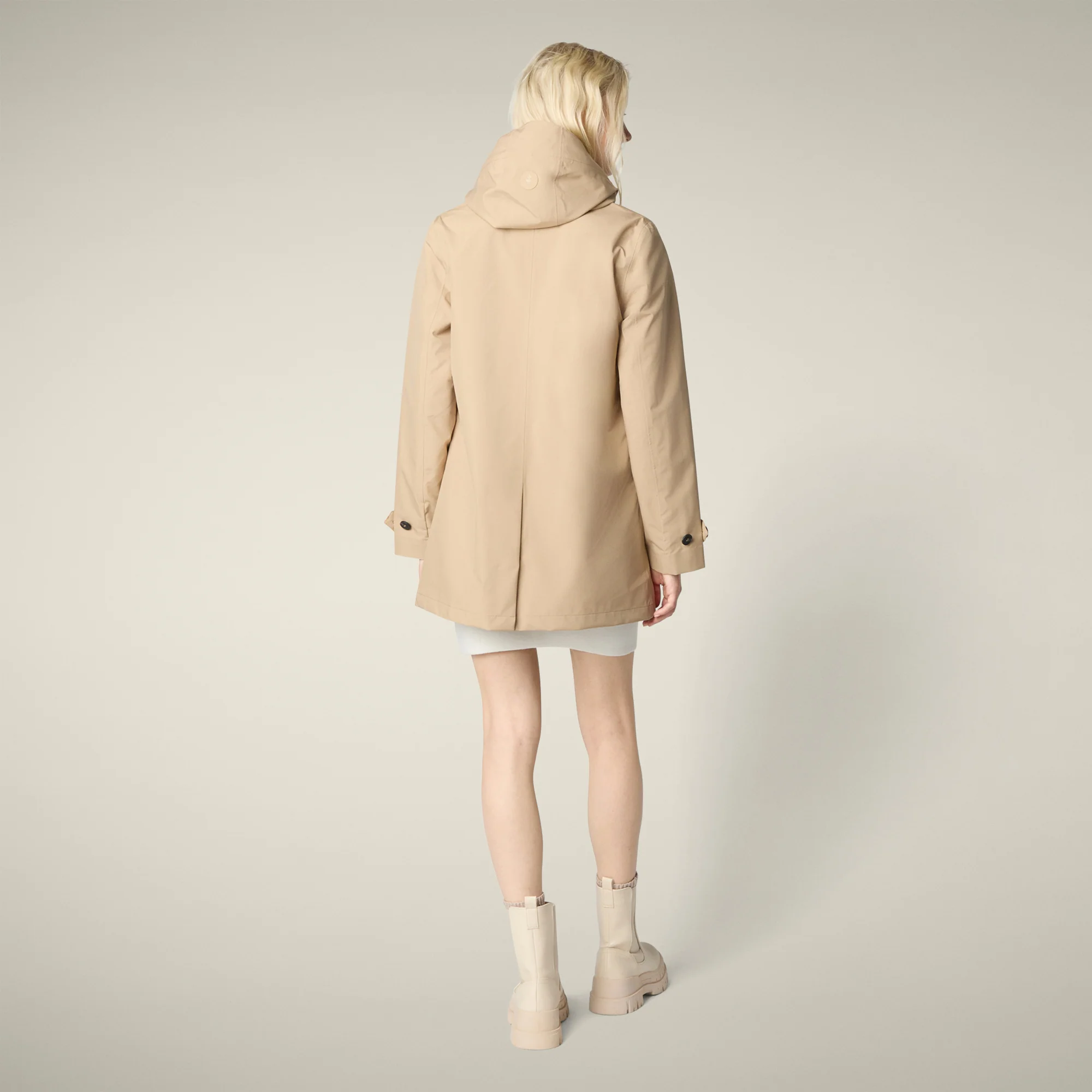 Women's Raincoat April in Stardust Beige