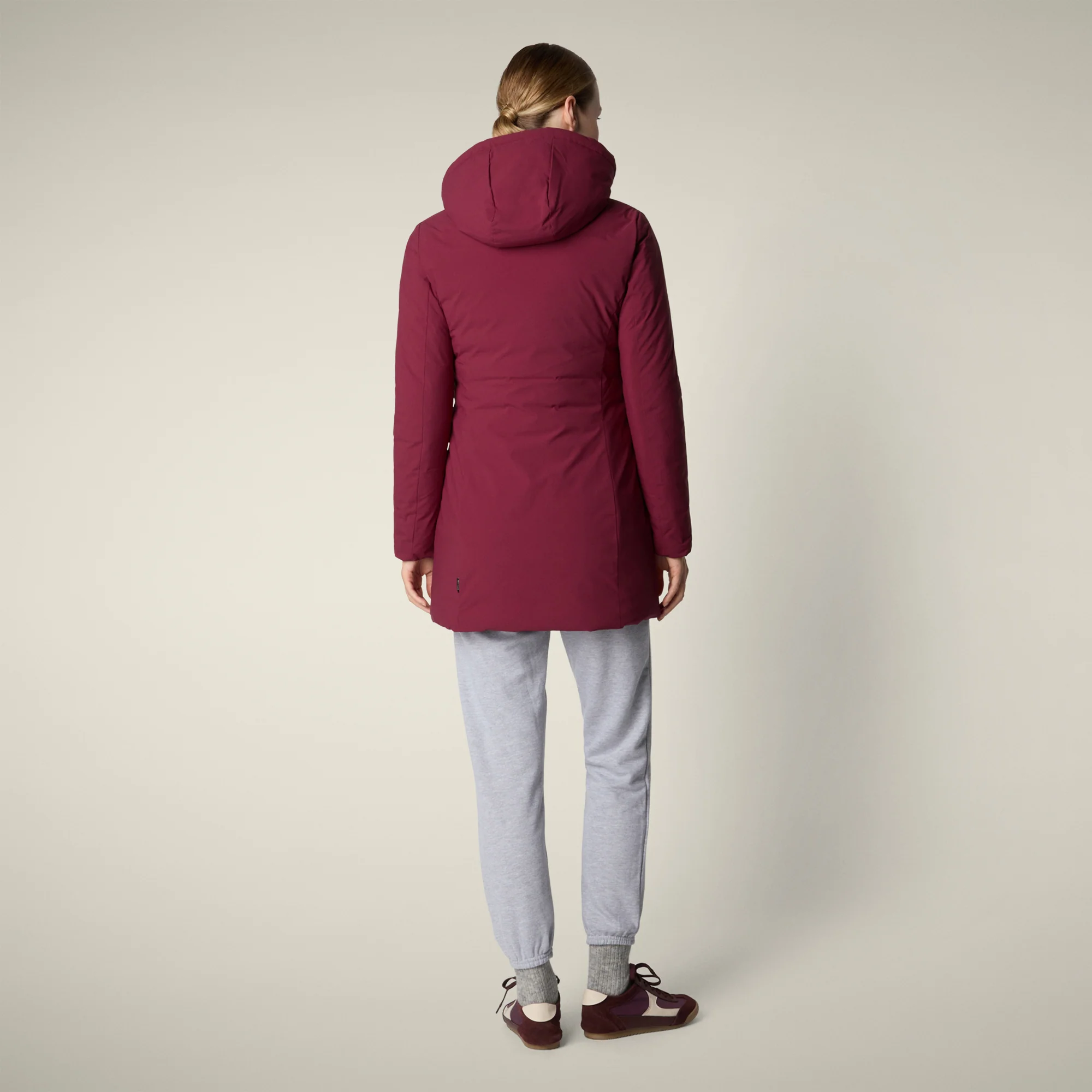 Women's Parka Rachel in Wine Red