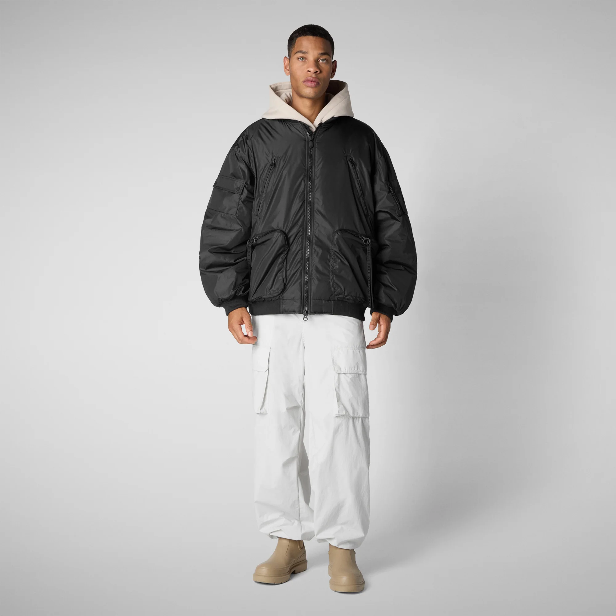 Unisex bomber jacket Usher in Black