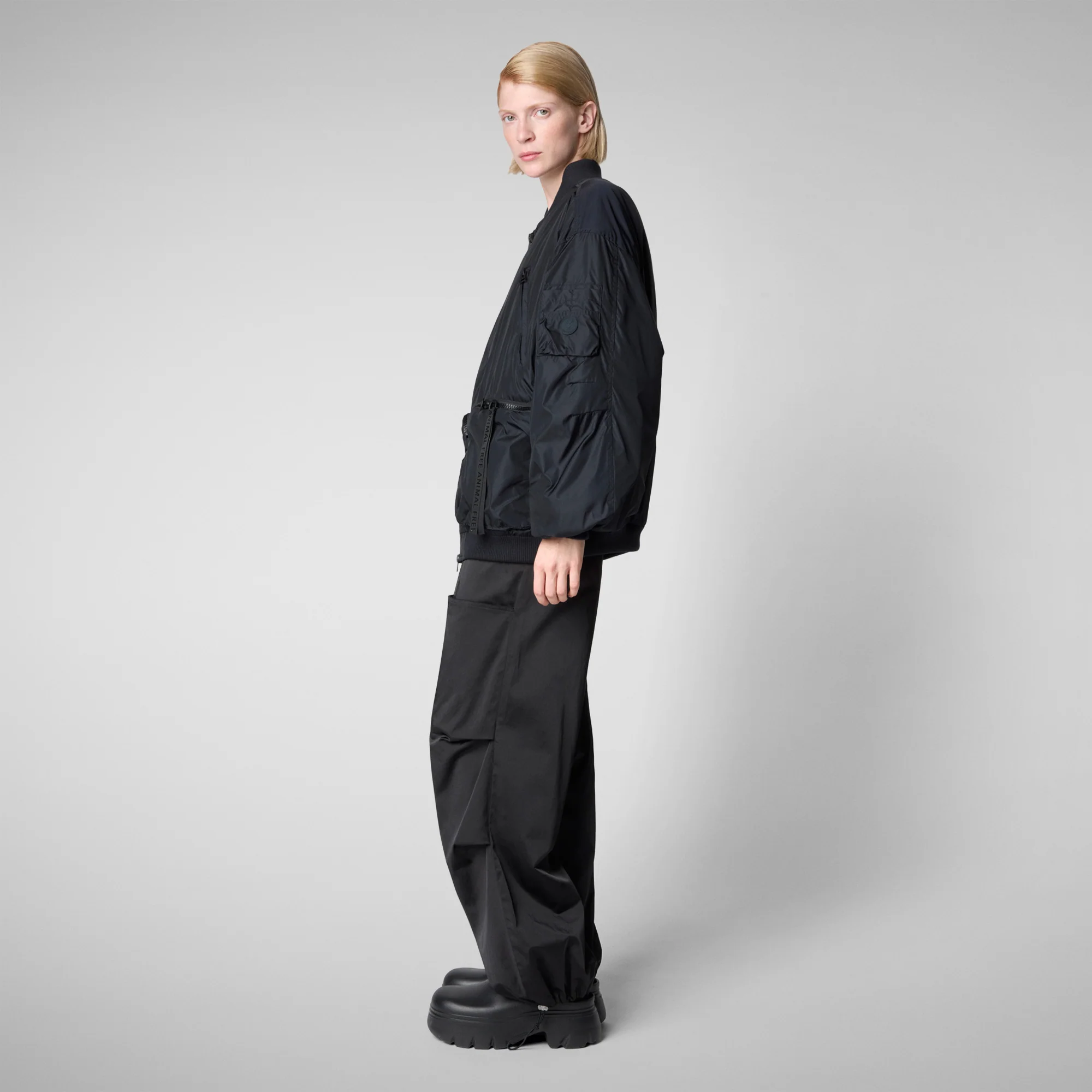 Unisex bomber jacket Usher in Night Blue