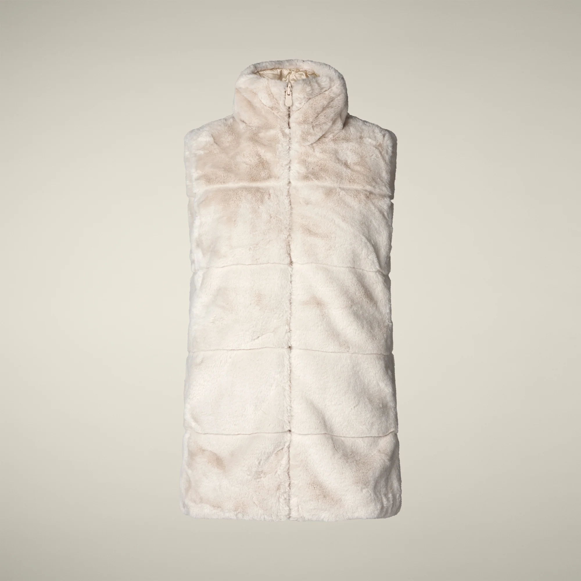 Women's Reversible Faux Fur Vest Nives in Shore Beige