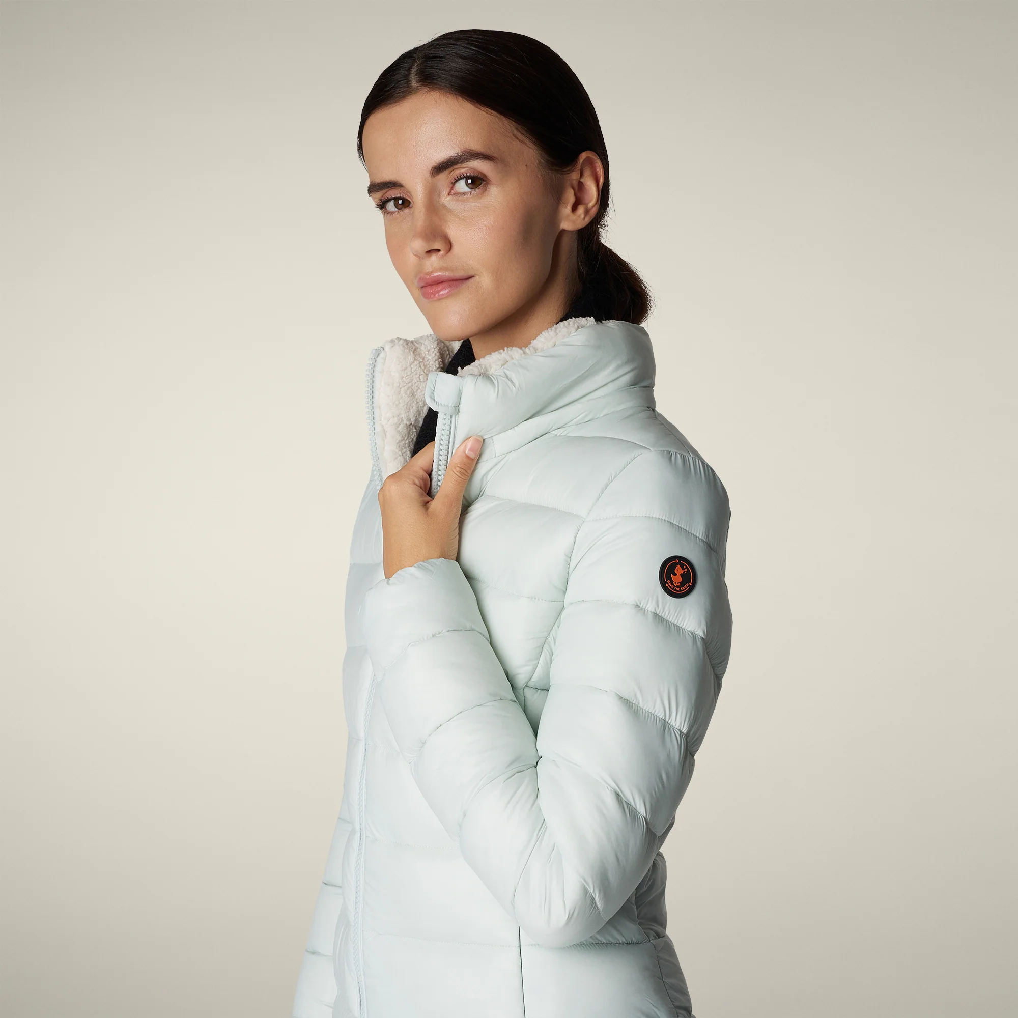 Women's Animal free puffer Coat joanne in glacier blue