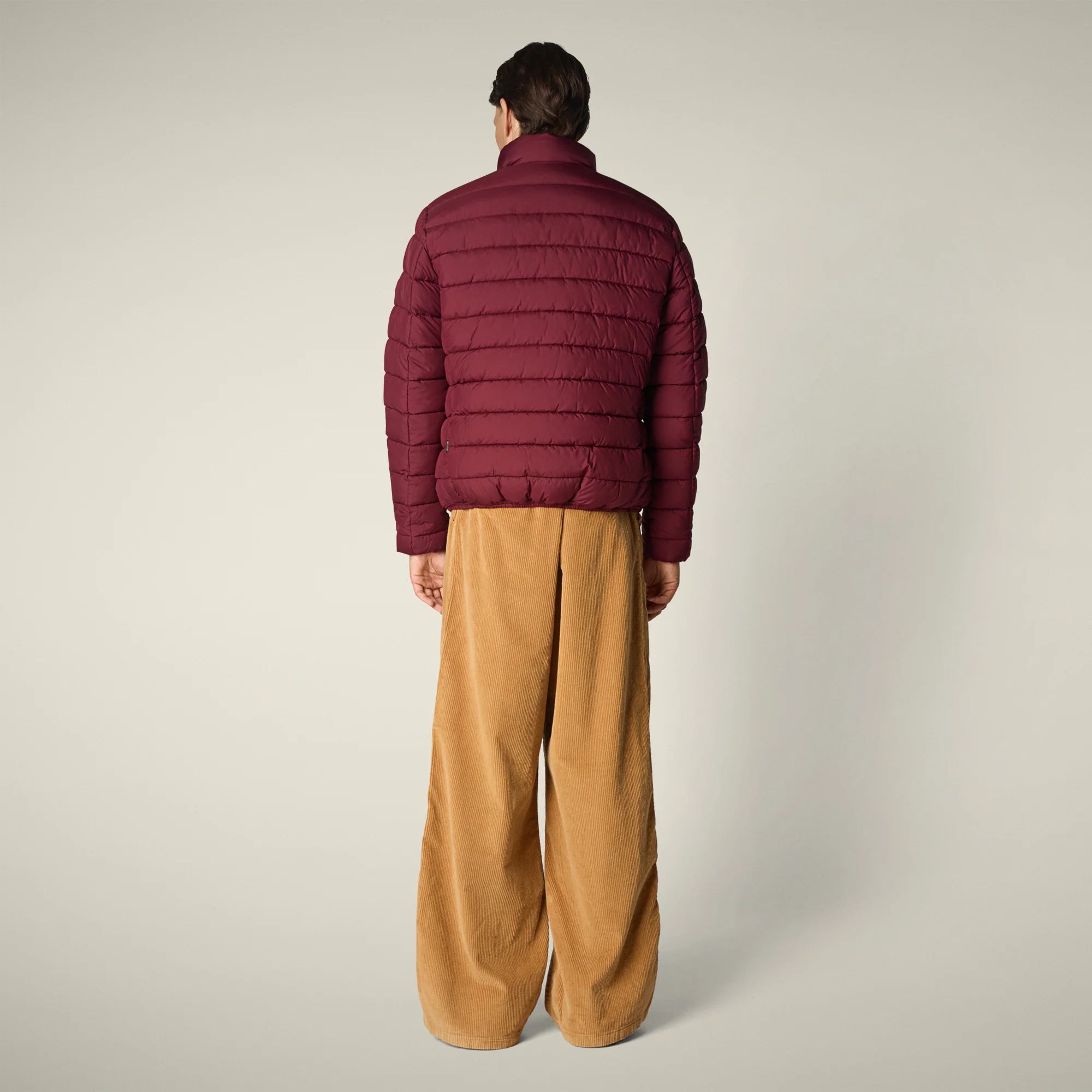 Men's Animal free puffer Jacket conan in wine red