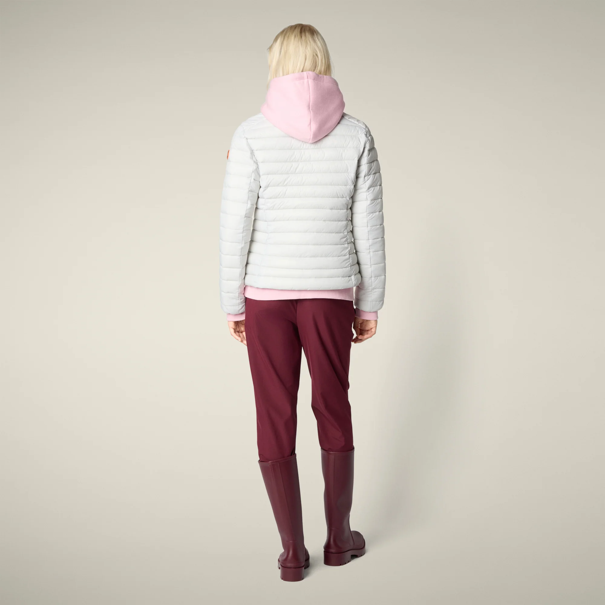 Women's Animal free puffer Jacket Carly in Frozen Grey