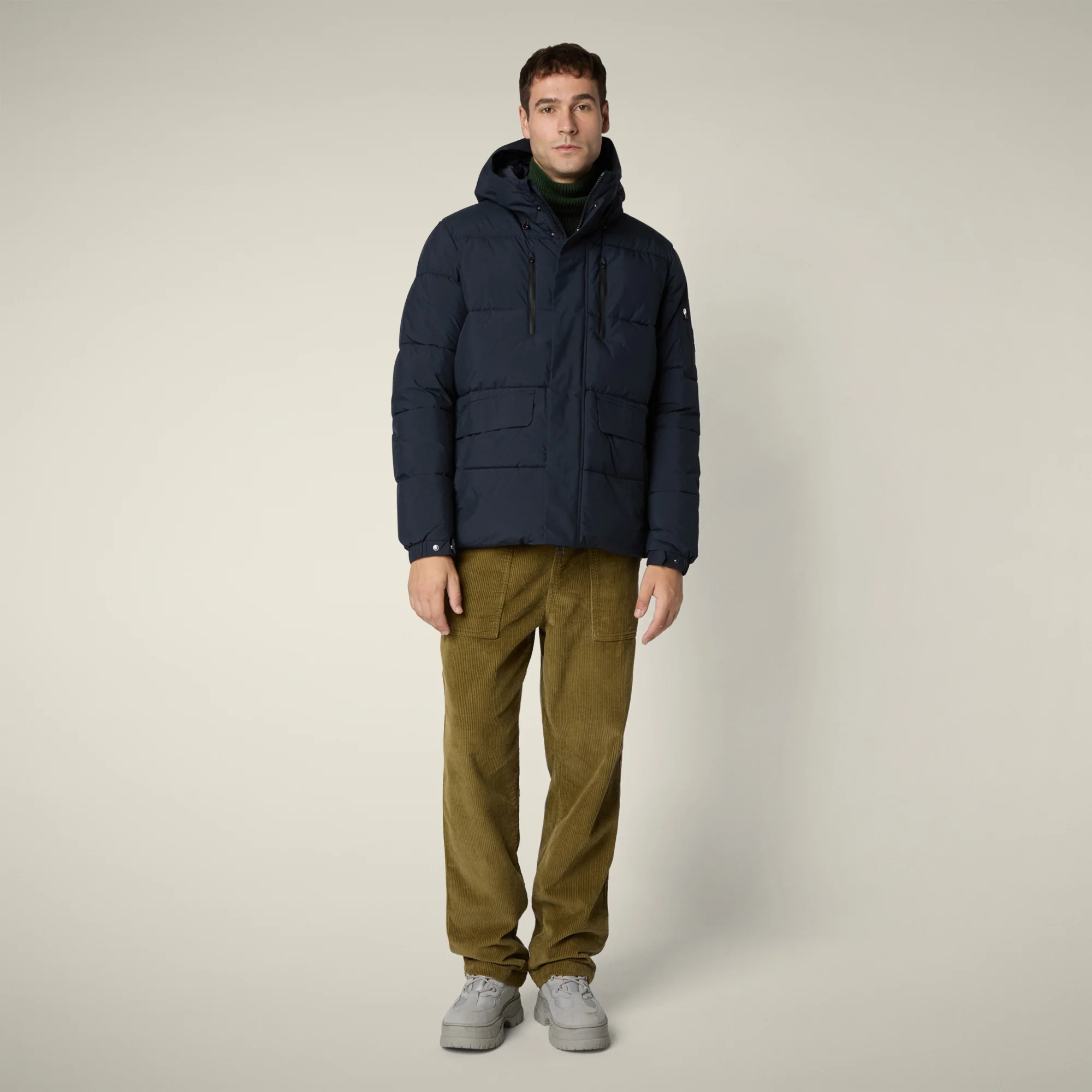 Men's Parka Alter in Blue Black