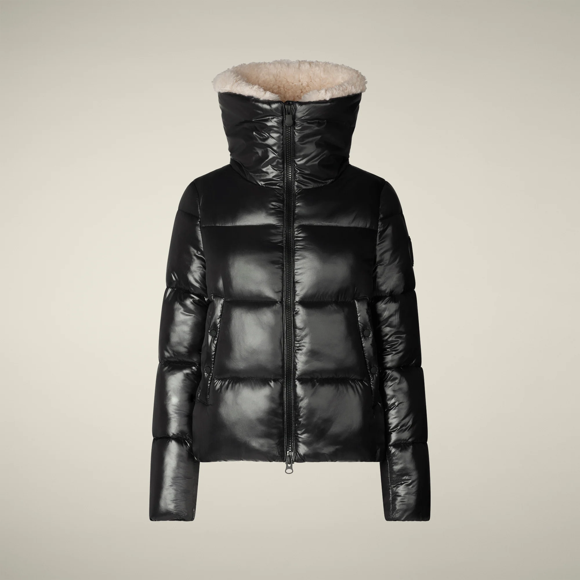 Women's Animal free puffer jacket Moma in black