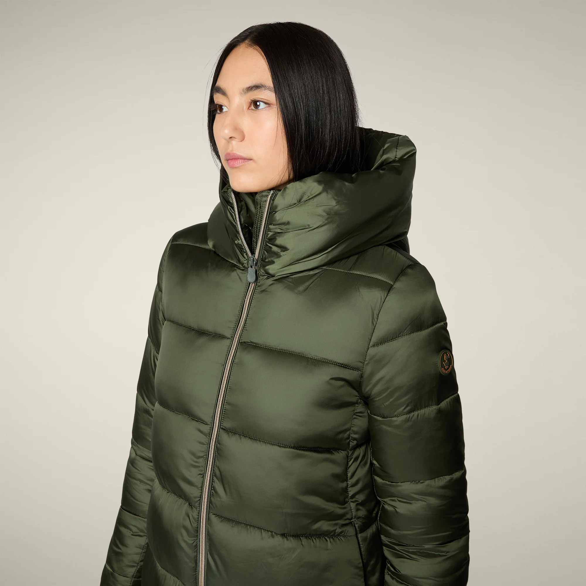 Women's  Puffer Coat Lysa in pine green