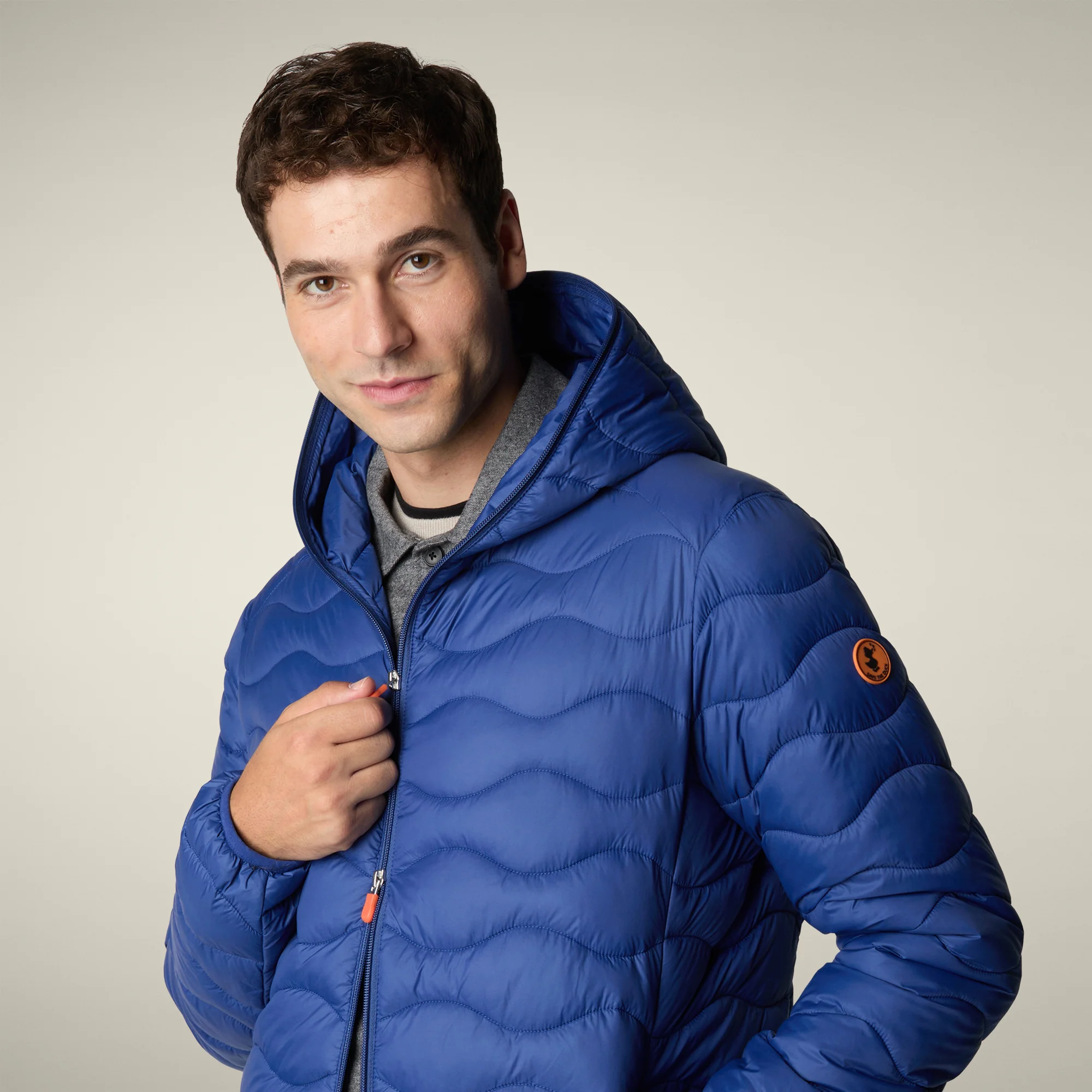Men's Animal free puffer Jacket Reef in Eclipse Blue