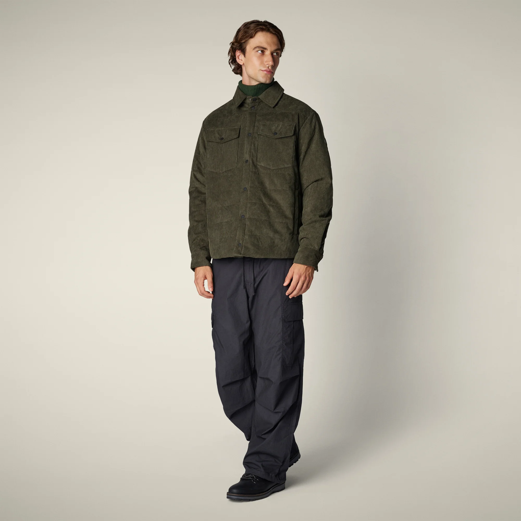 Men's Animal free puffer Jacket Magnus in Land Green