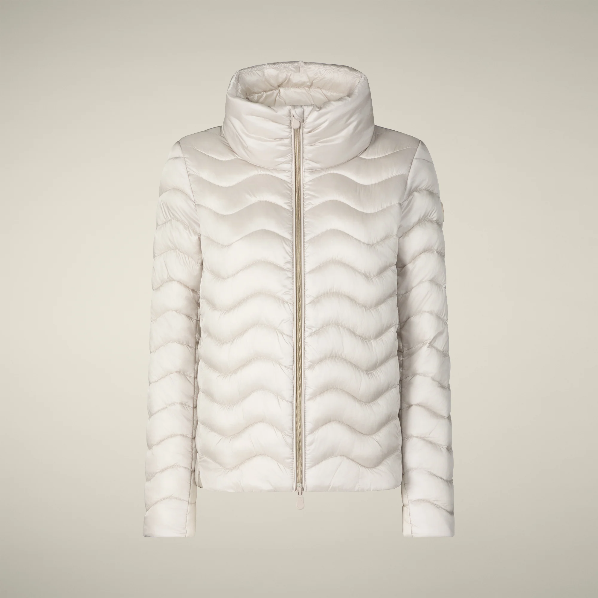 Women's Animal free puffer Jacket Peridot in Rainy Beige