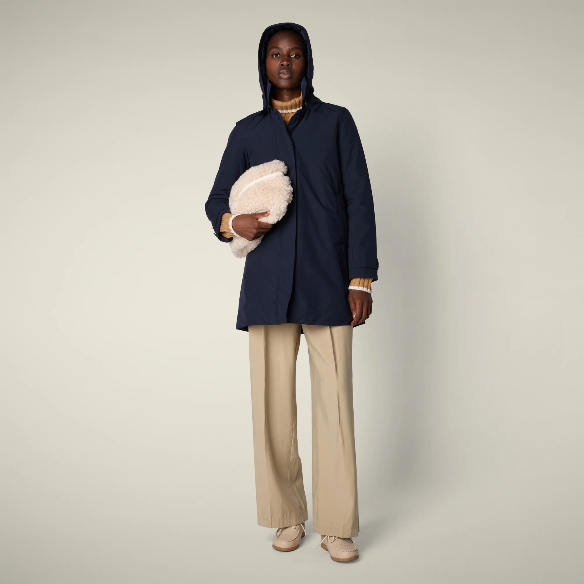 Women's Raincoat Embie in Blue Black