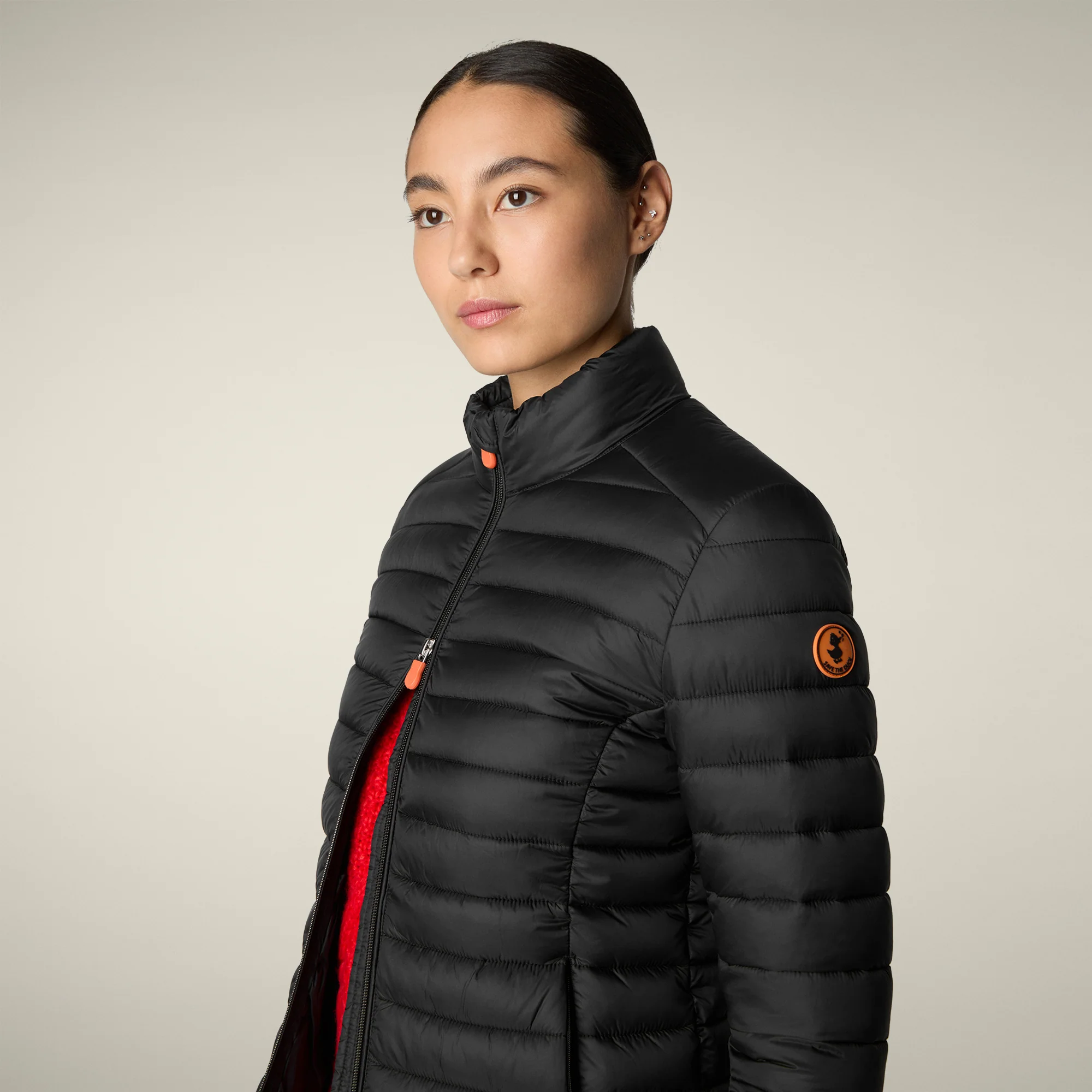 Women's Animal free puffer Jacket Carly in Black