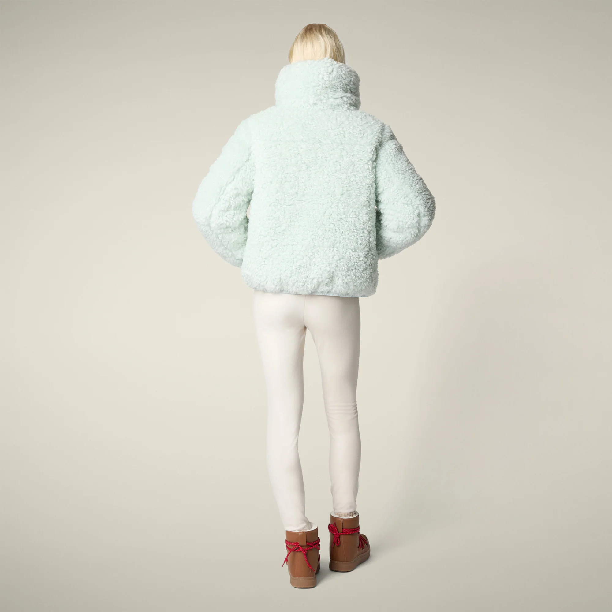 Women's Kennie Faux Fur Jacket in Glacier Blue