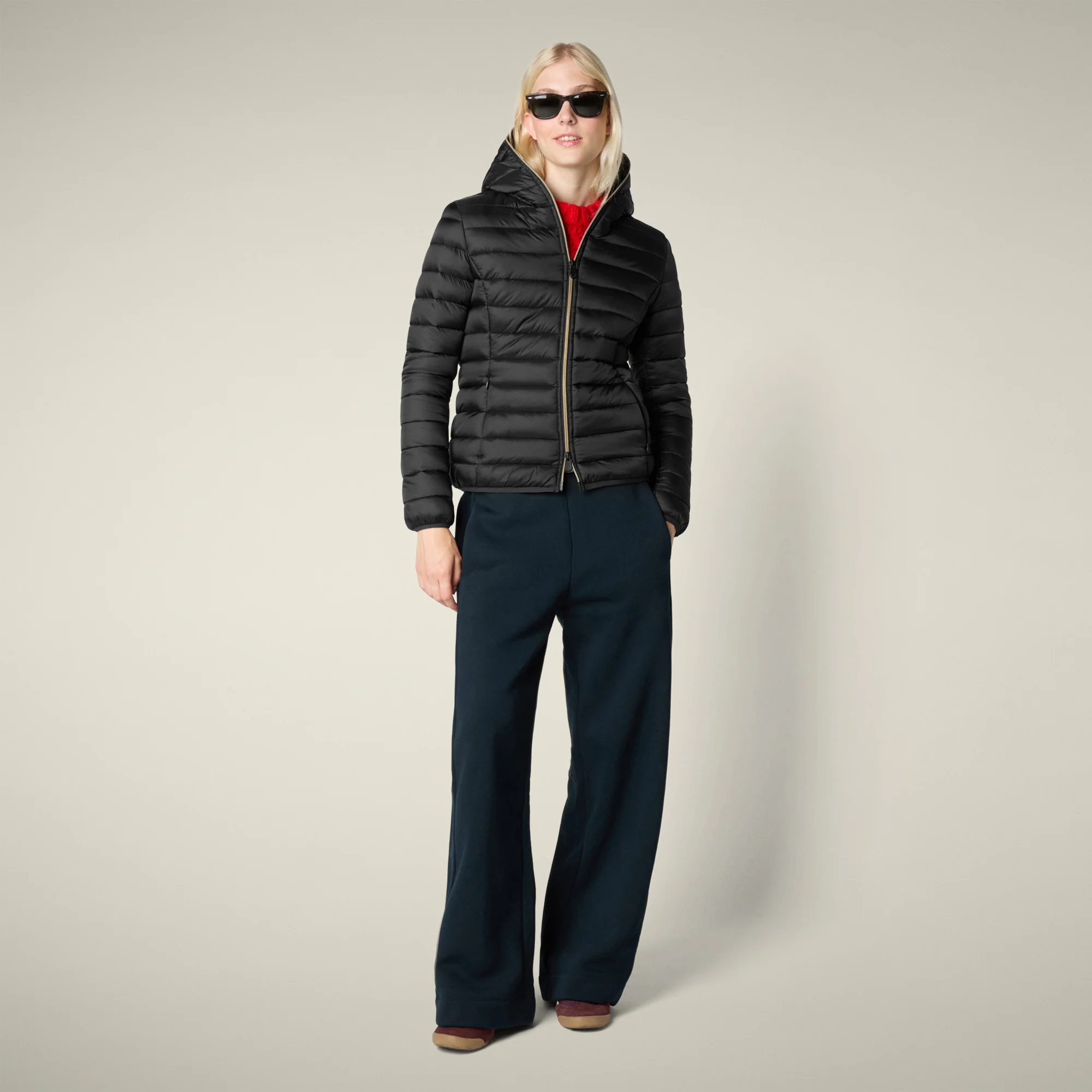 Women's Animal free puffer Jacket Alexis in Black