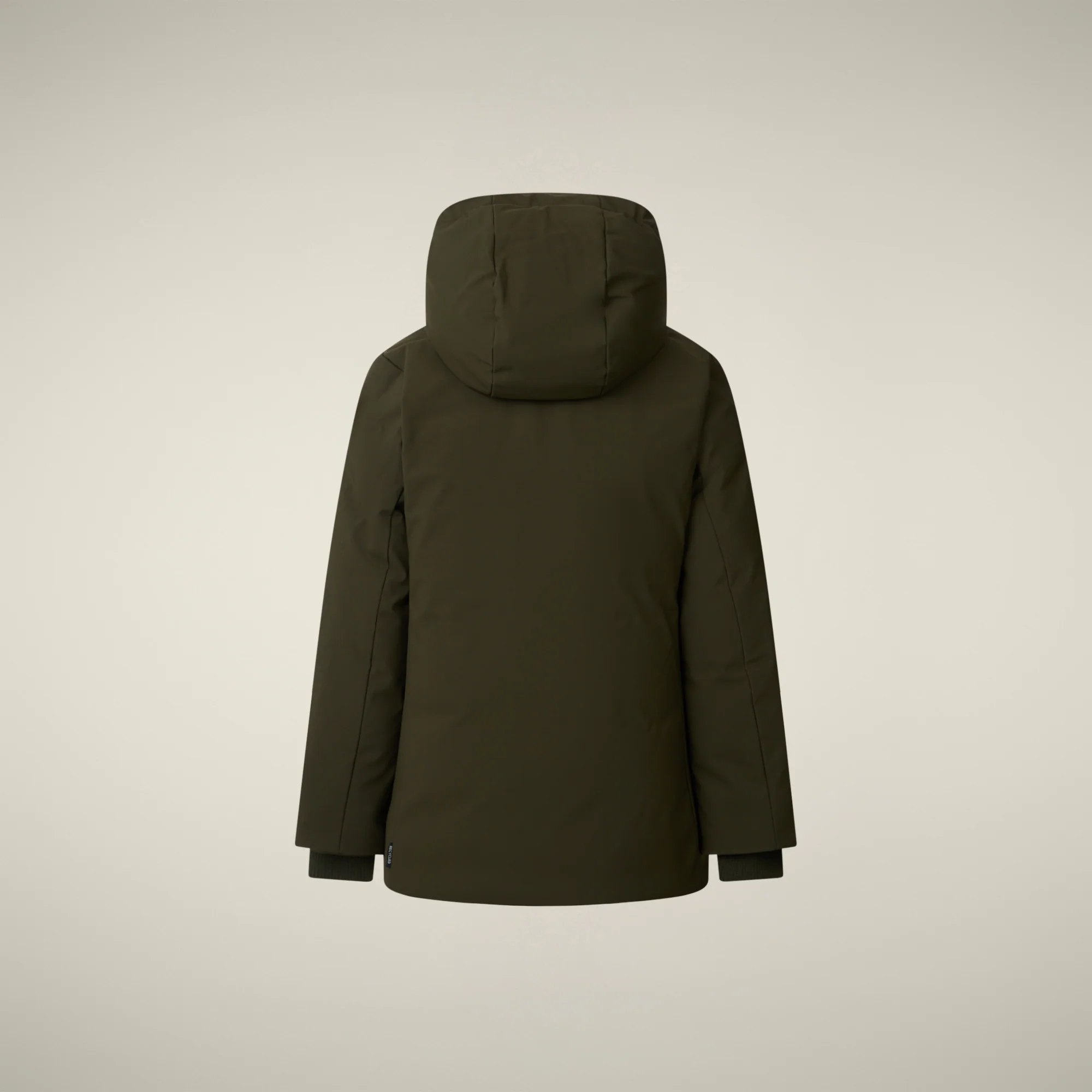 Boys' hooded parka Theo in land green