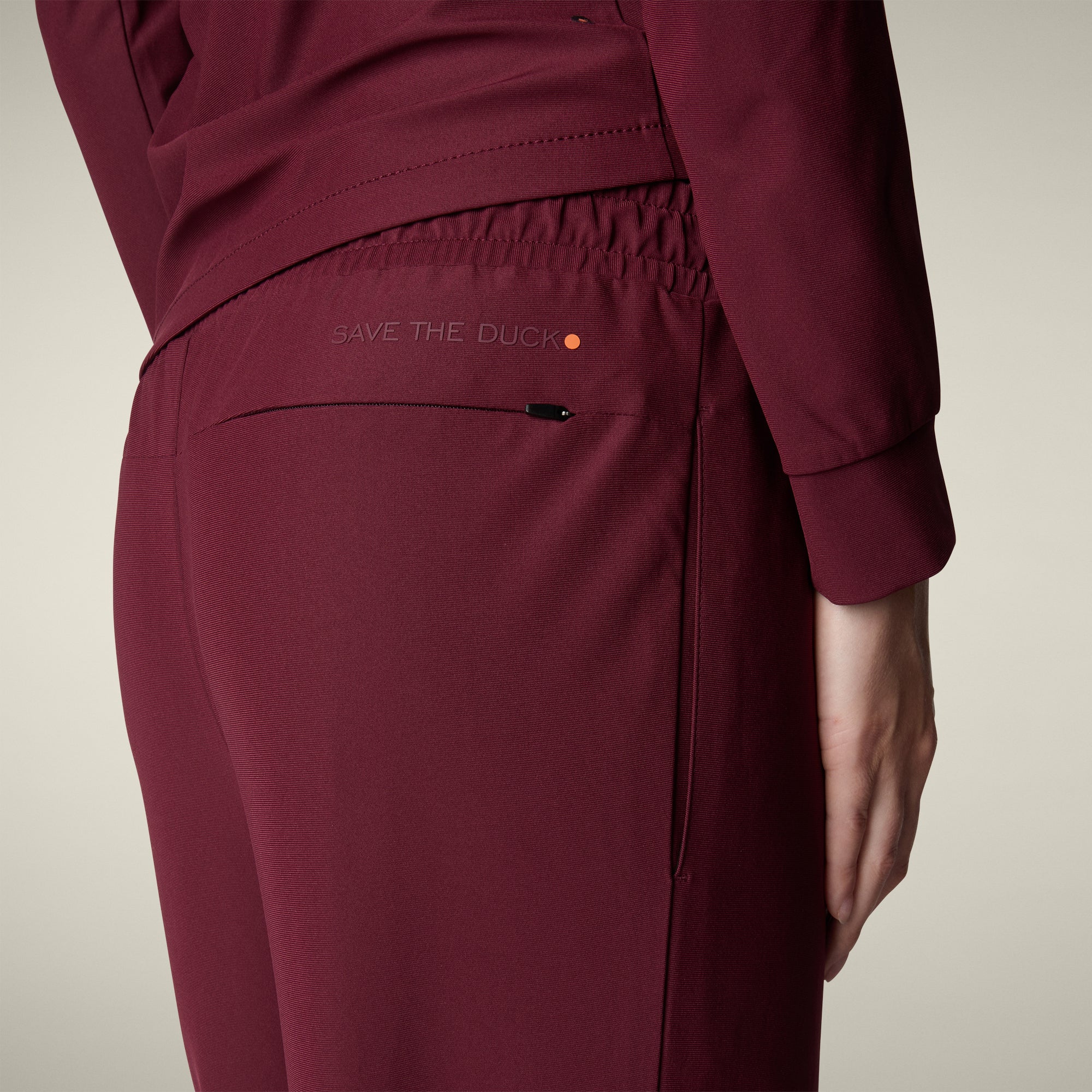 Women's Trousers Milan in Wine Red