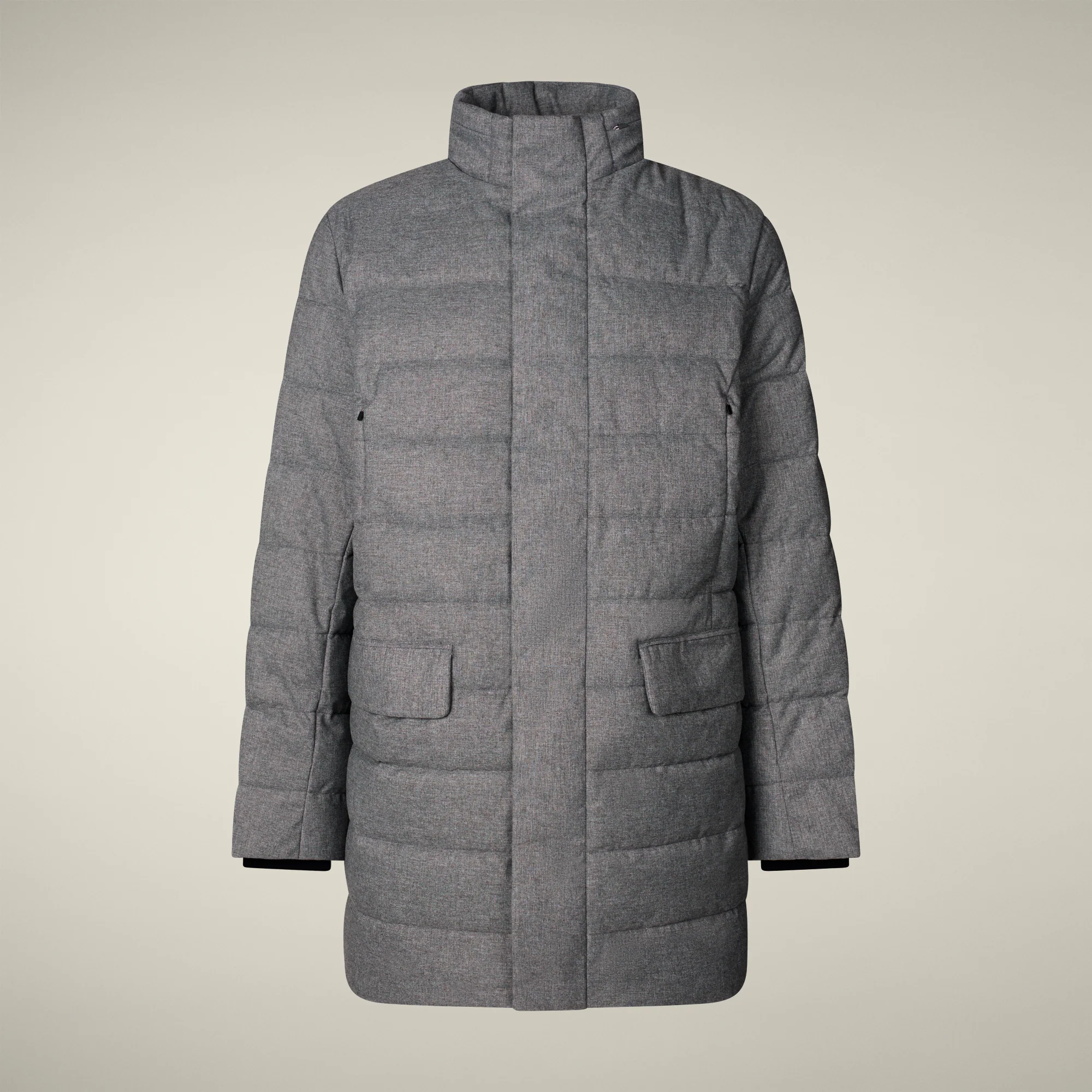 Men's animal free puffer gordon in mid grey melange