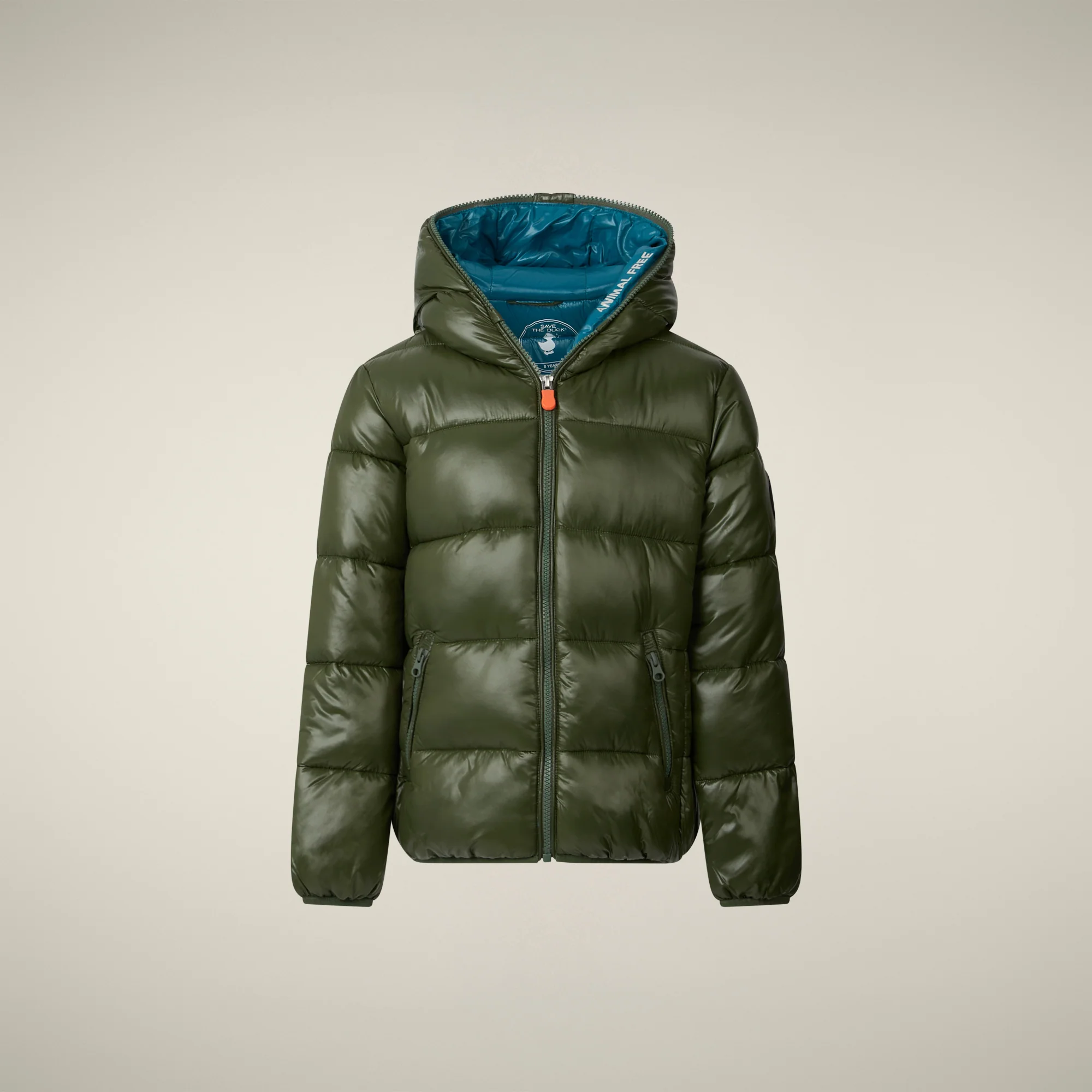 Girls' Puffer Jacket Kate in Pine Green