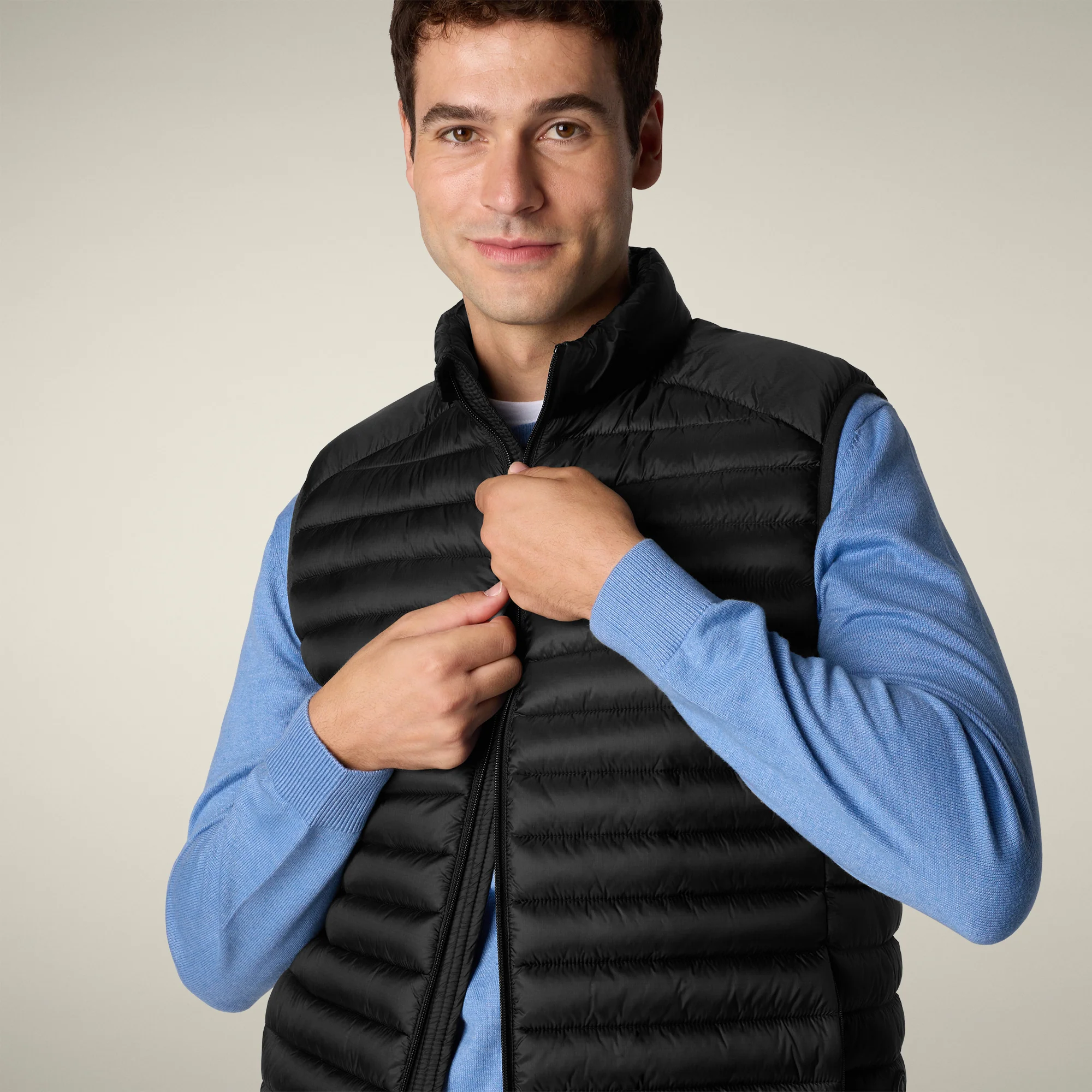 Men's Puffer Vest Danny in black