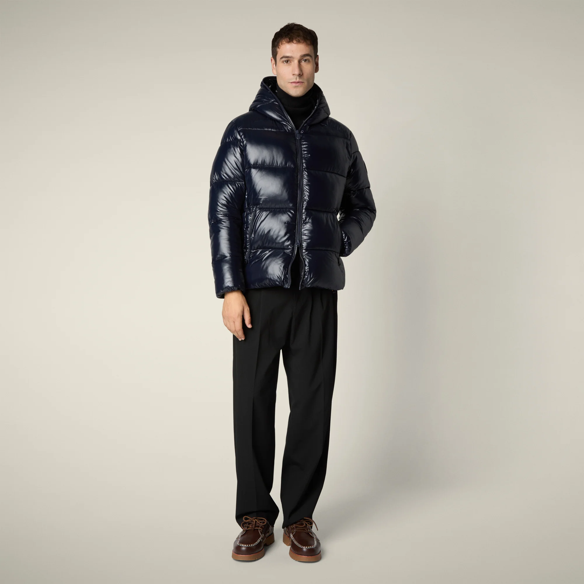 Men's Puffer Jacket Edgard in Blue Black