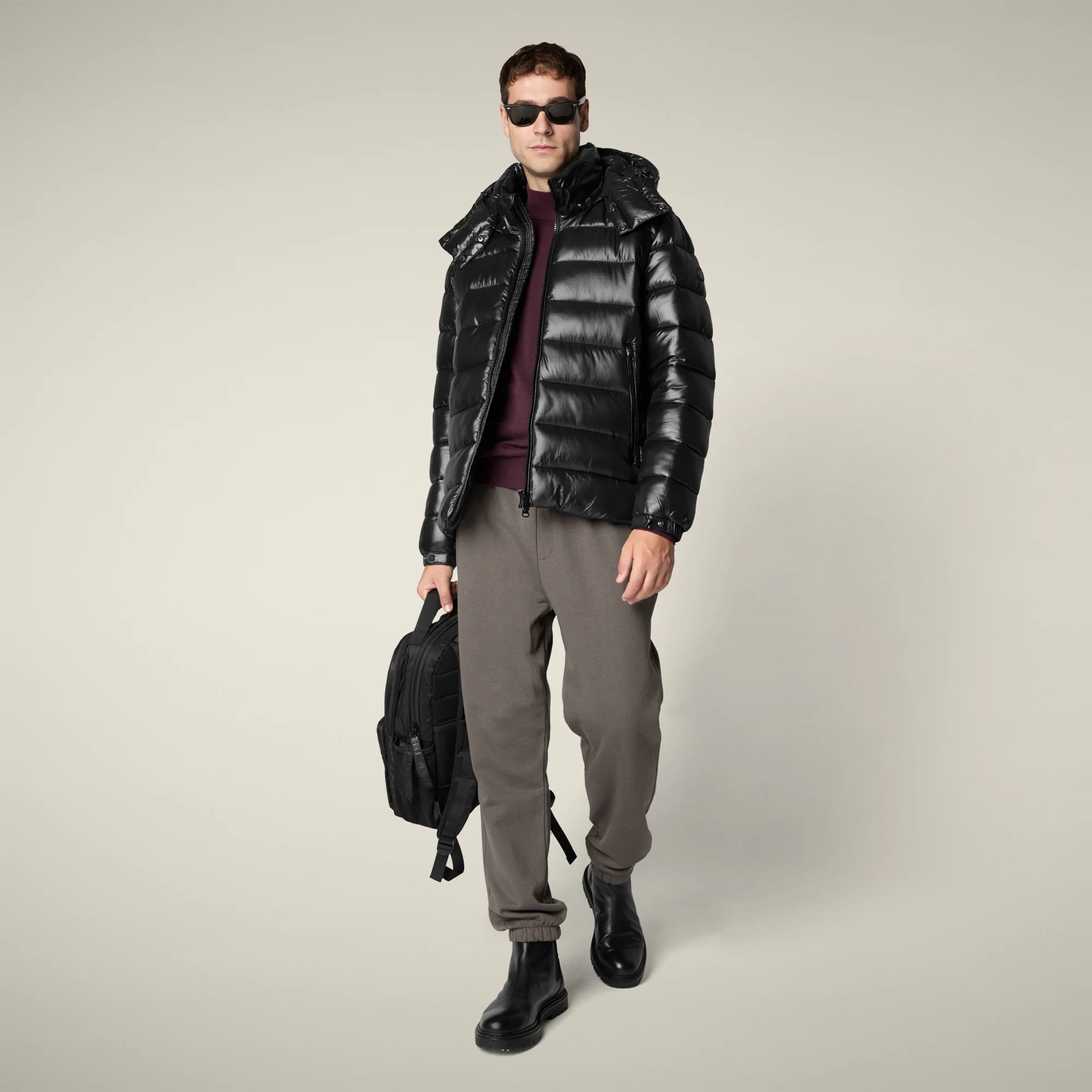 Men's Puffer Jacket Florian in Black