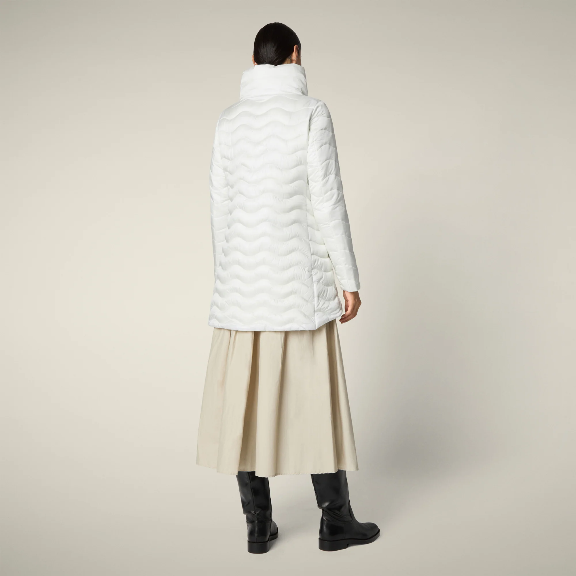 Women's Animal free puffer Jacket Livette in Off White