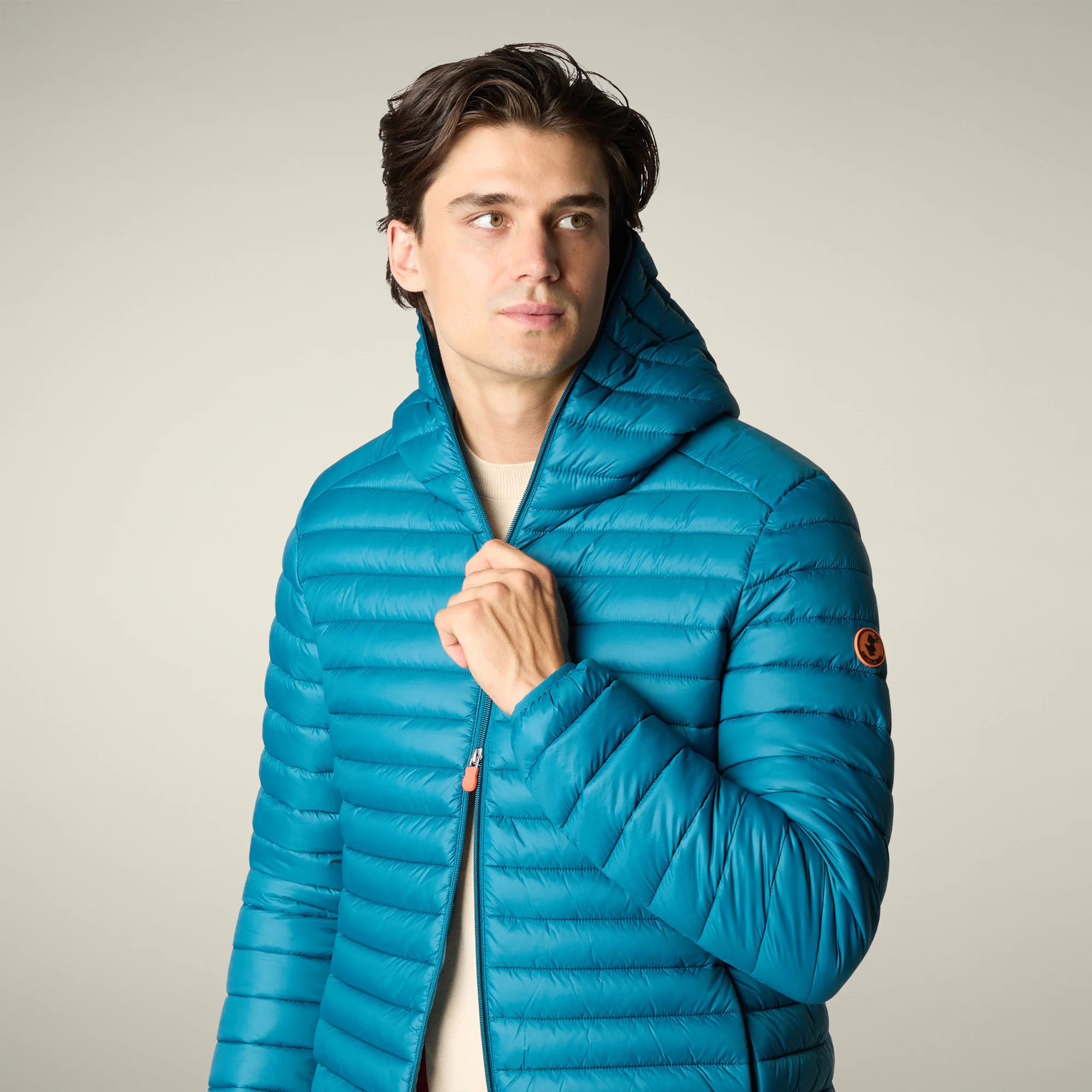 Men's Animal free puffer Jacket Donald in Horizon Blue