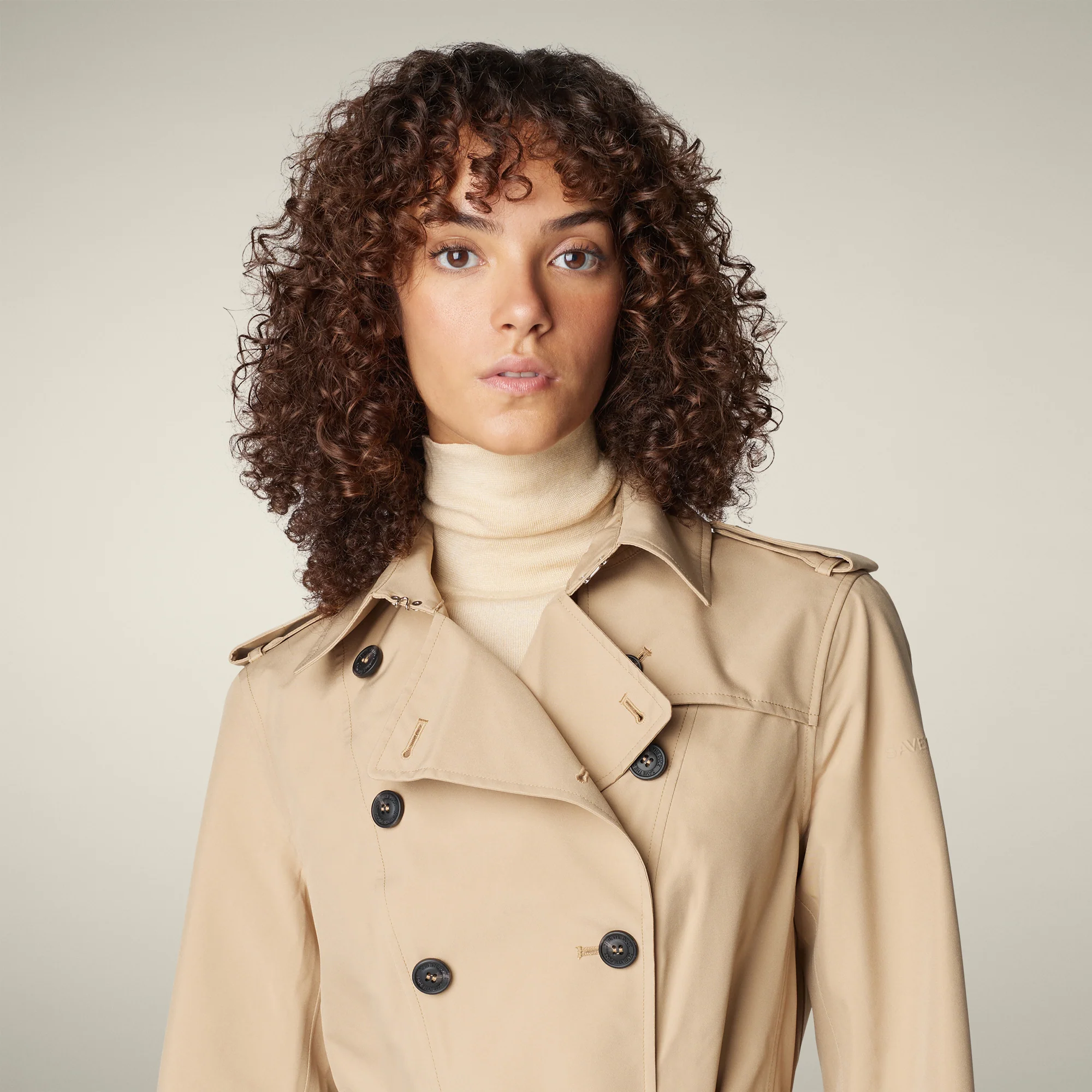 Women's Trench Coat Audrey in Stardust Beige