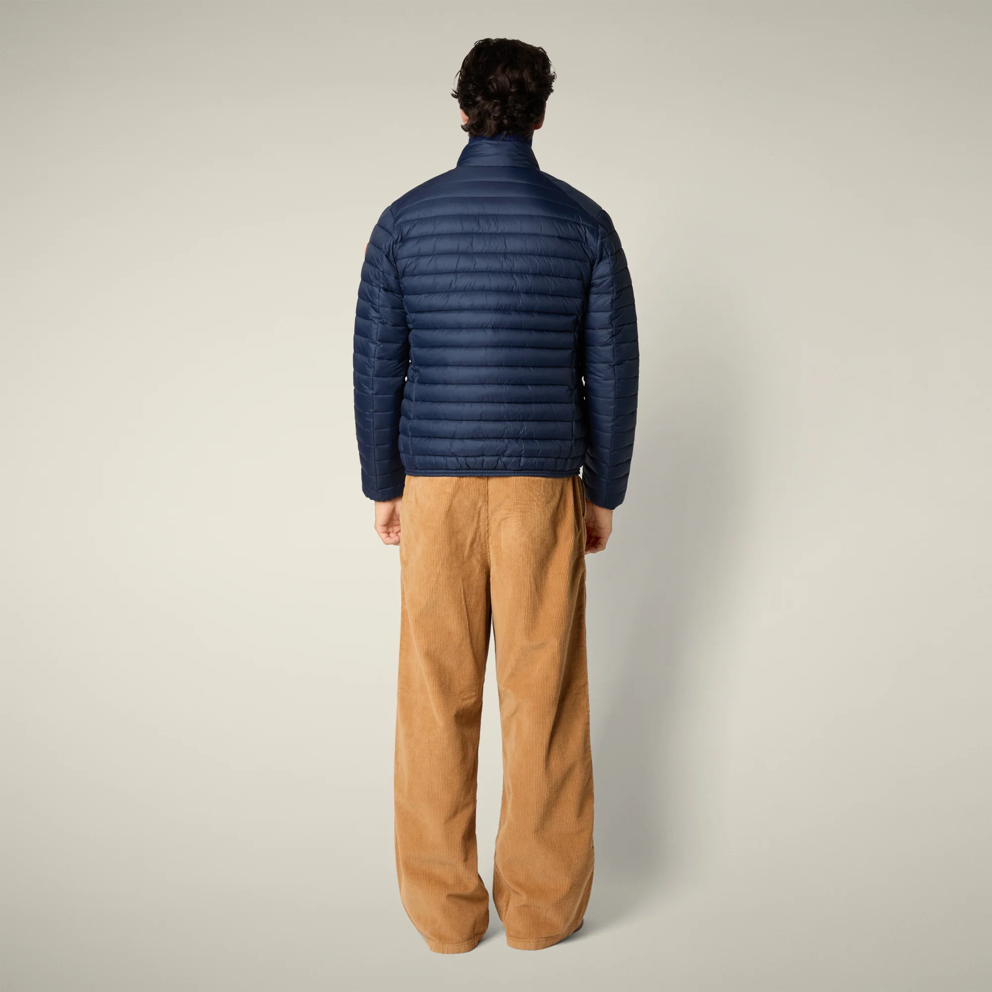 Men's animal free Puffer Jacket Alexander in Navy Blue