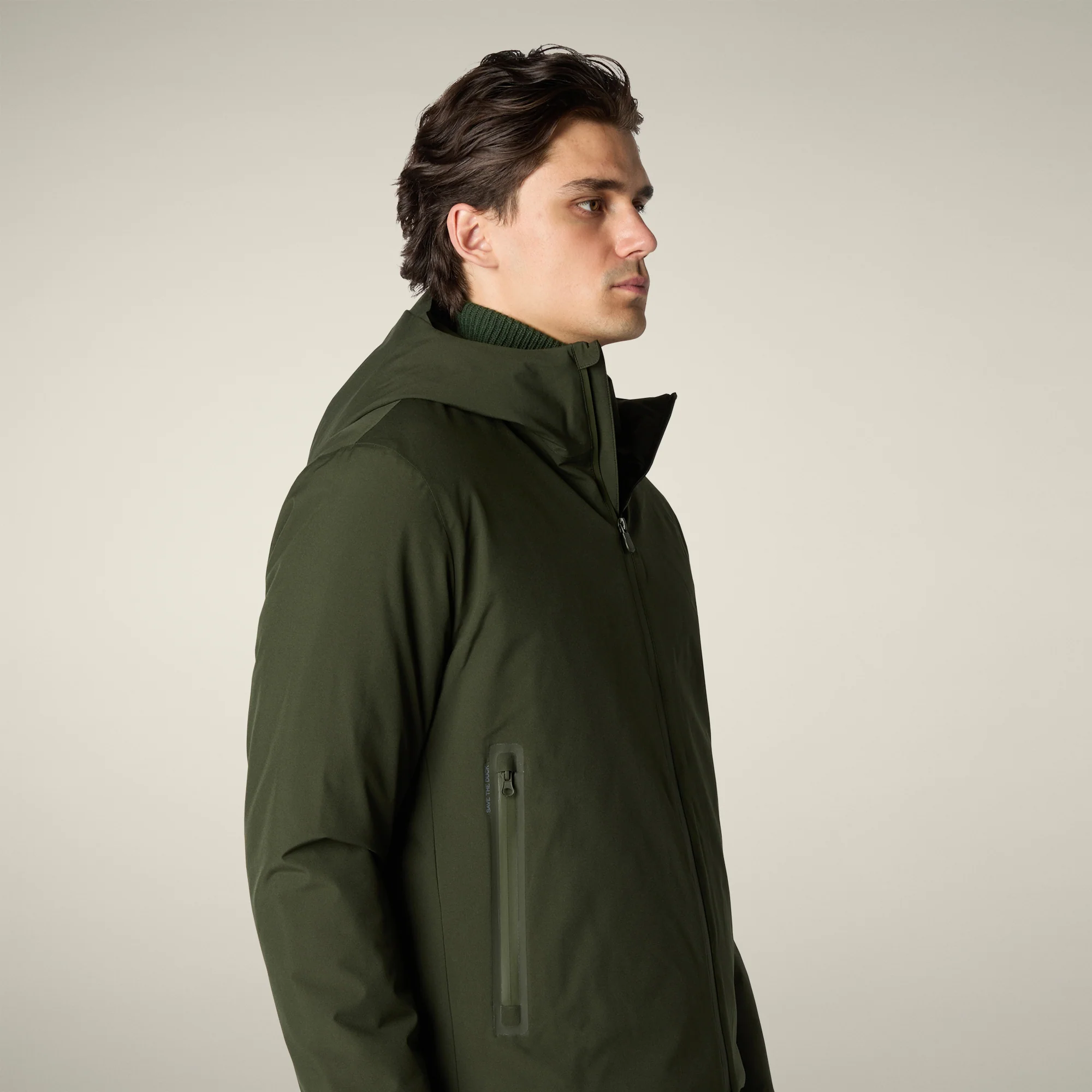 Men's Rain Jacket Flynn in Land Green