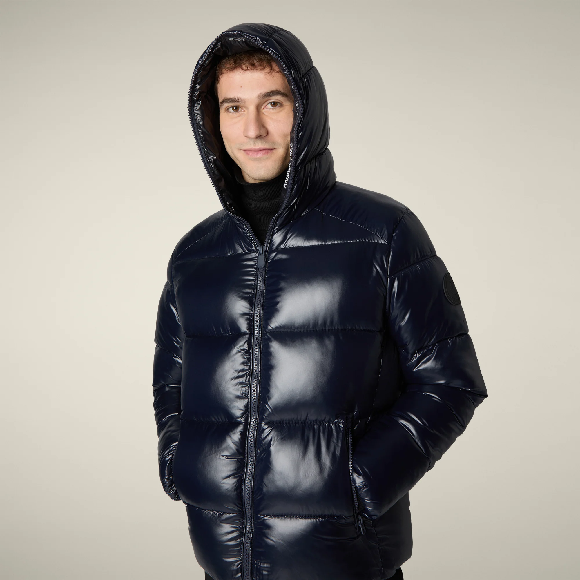 Men's Puffer Jacket Edgard in Blue Black
