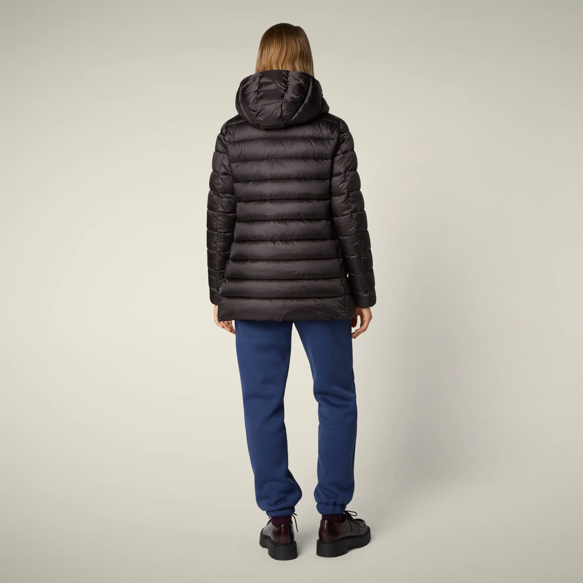 Women's Animal free puffer Coat Drimia in brown black