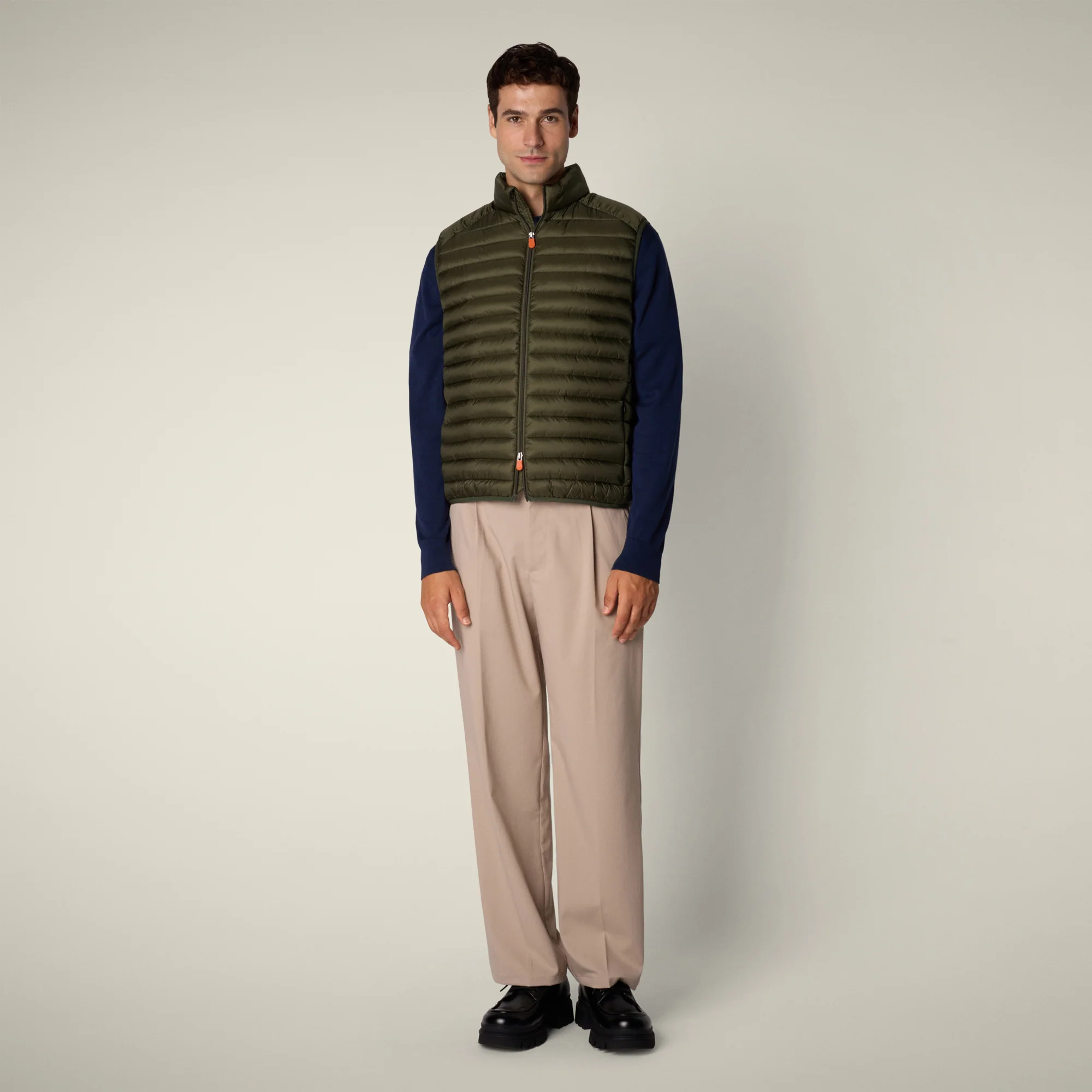 Men's Puffer Vest Danny in Dusty Olive