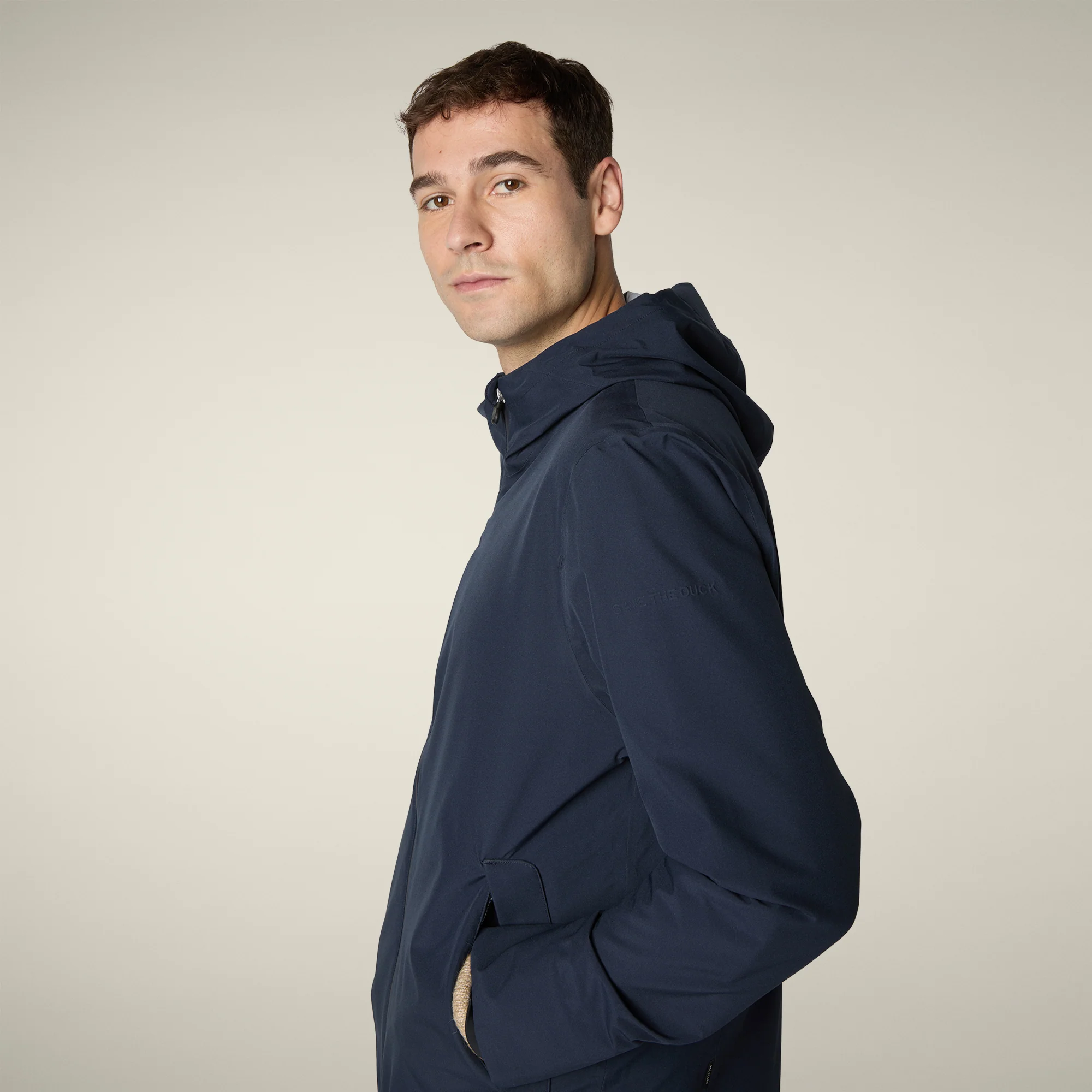 Men's Rain Jacket Jari in Blue Black