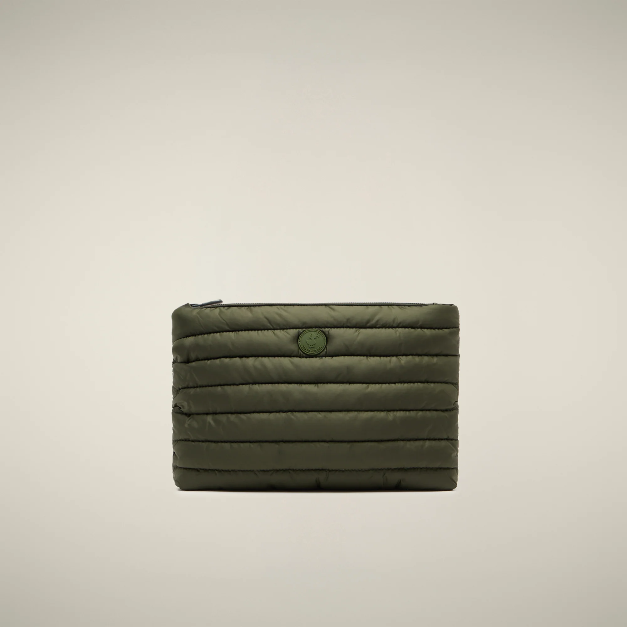 Unisex quilted pouch Thalassa in pine green