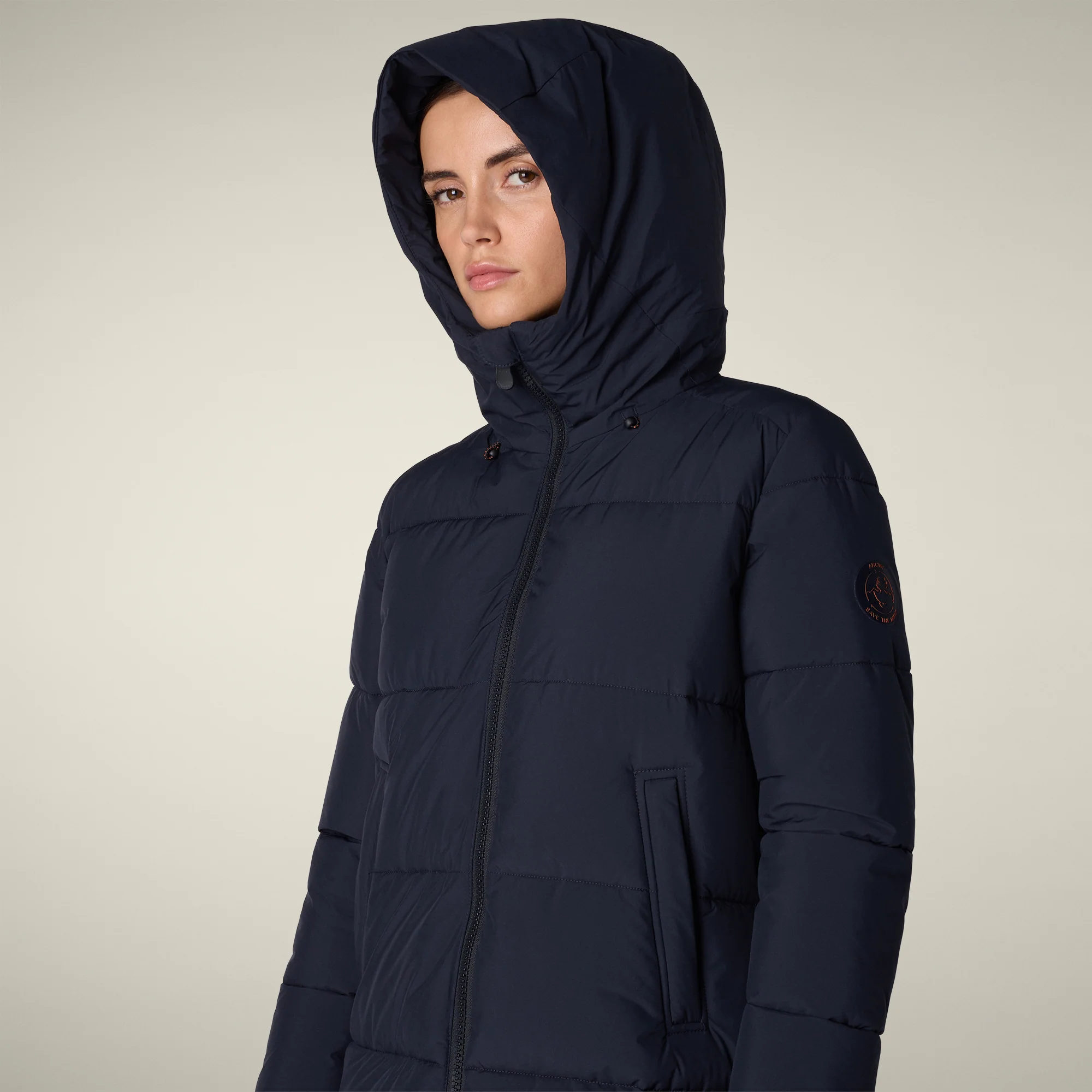 Women's parka missy  in blue black