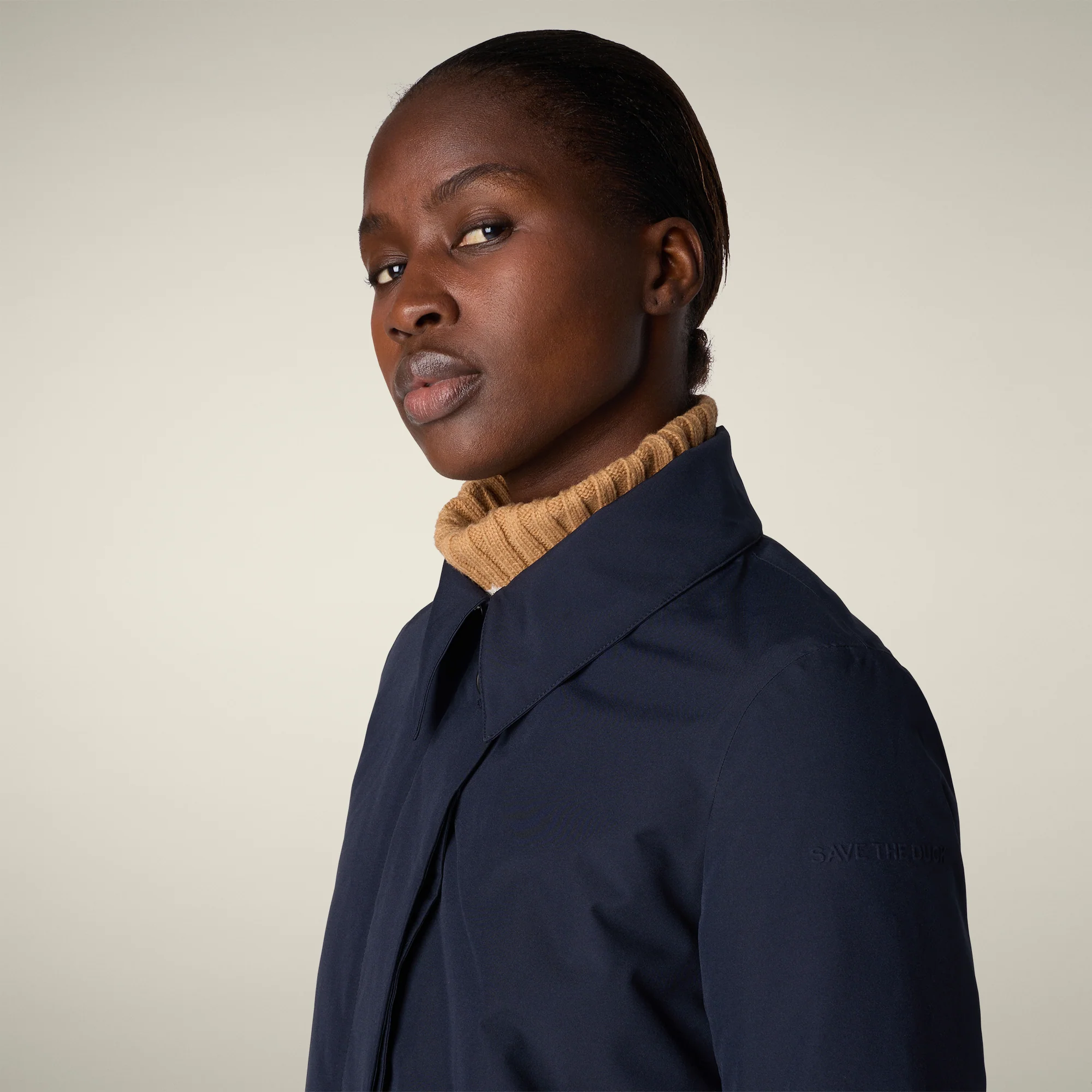 Women's Raincoat Embie in Blue Black