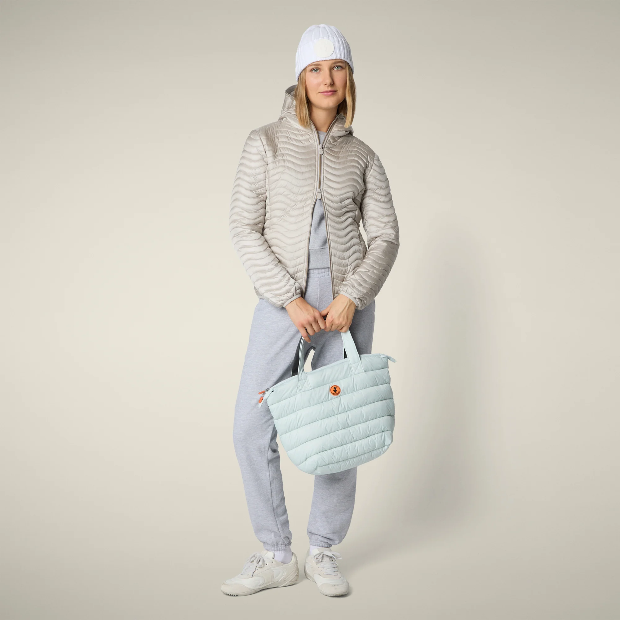 Women's Animal free puffer jacket Melody in  beige