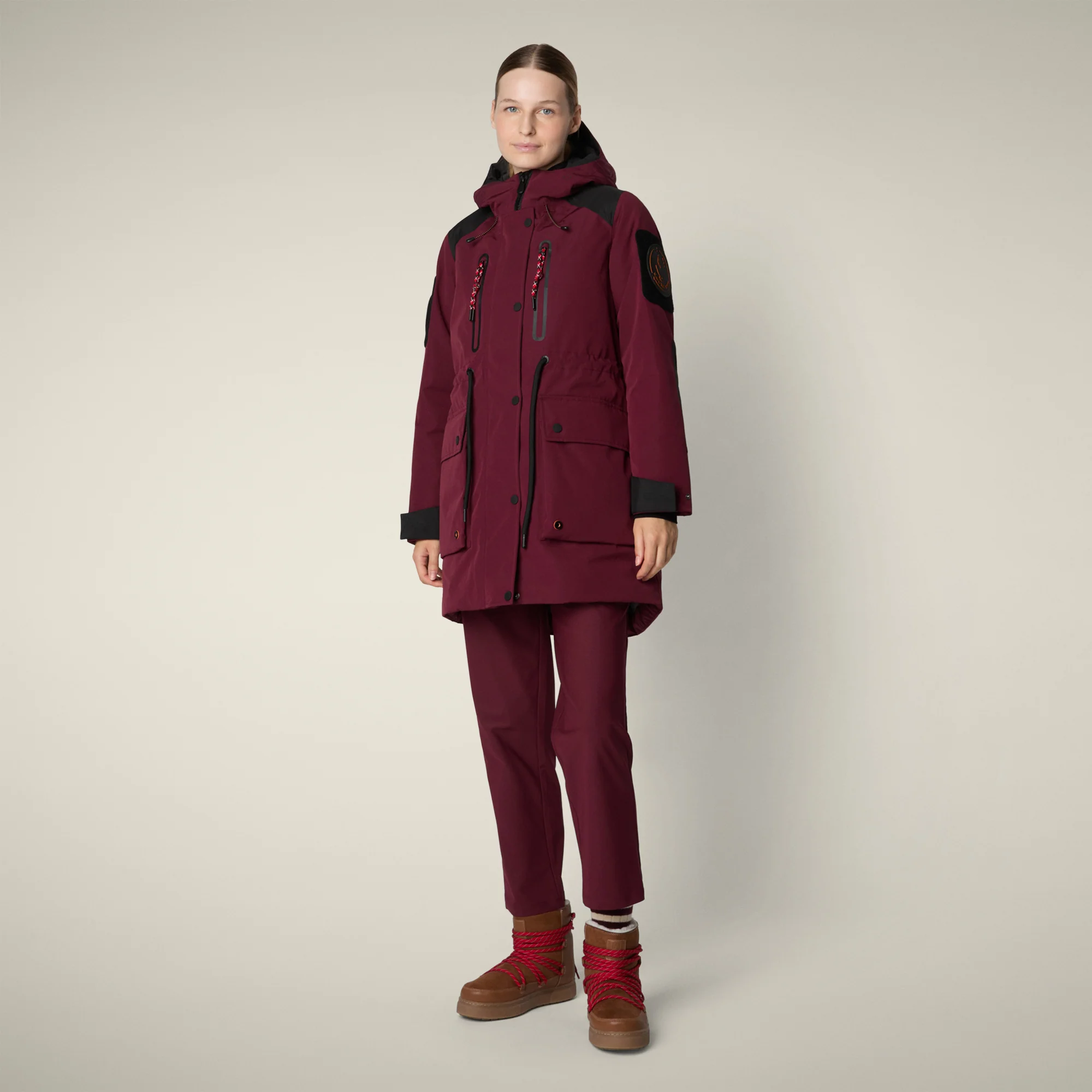 Women's Winter Parka Kamet in Wine Red