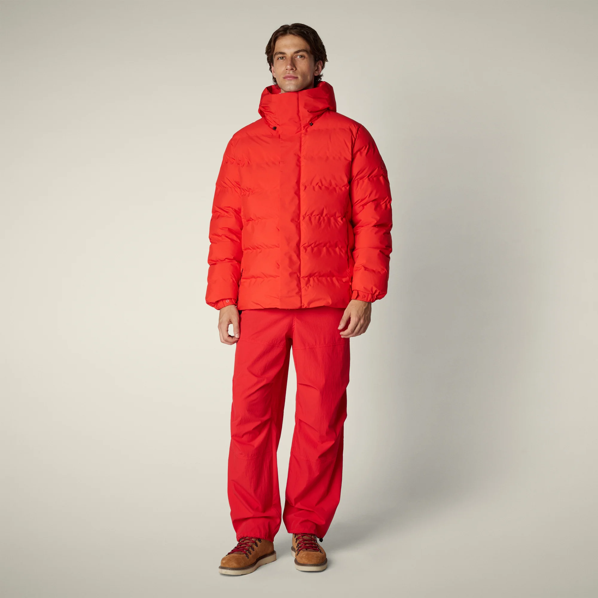 Men's Parka Leland in Fiery Red